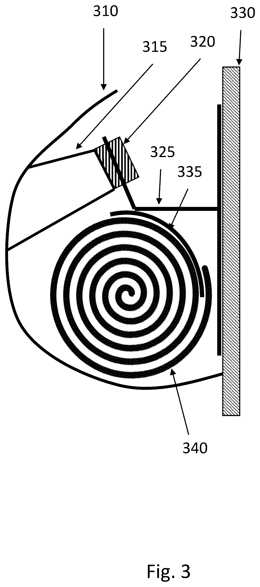 Patent US12157429 Figure 3 – Airbag cushion including a pusher chamber