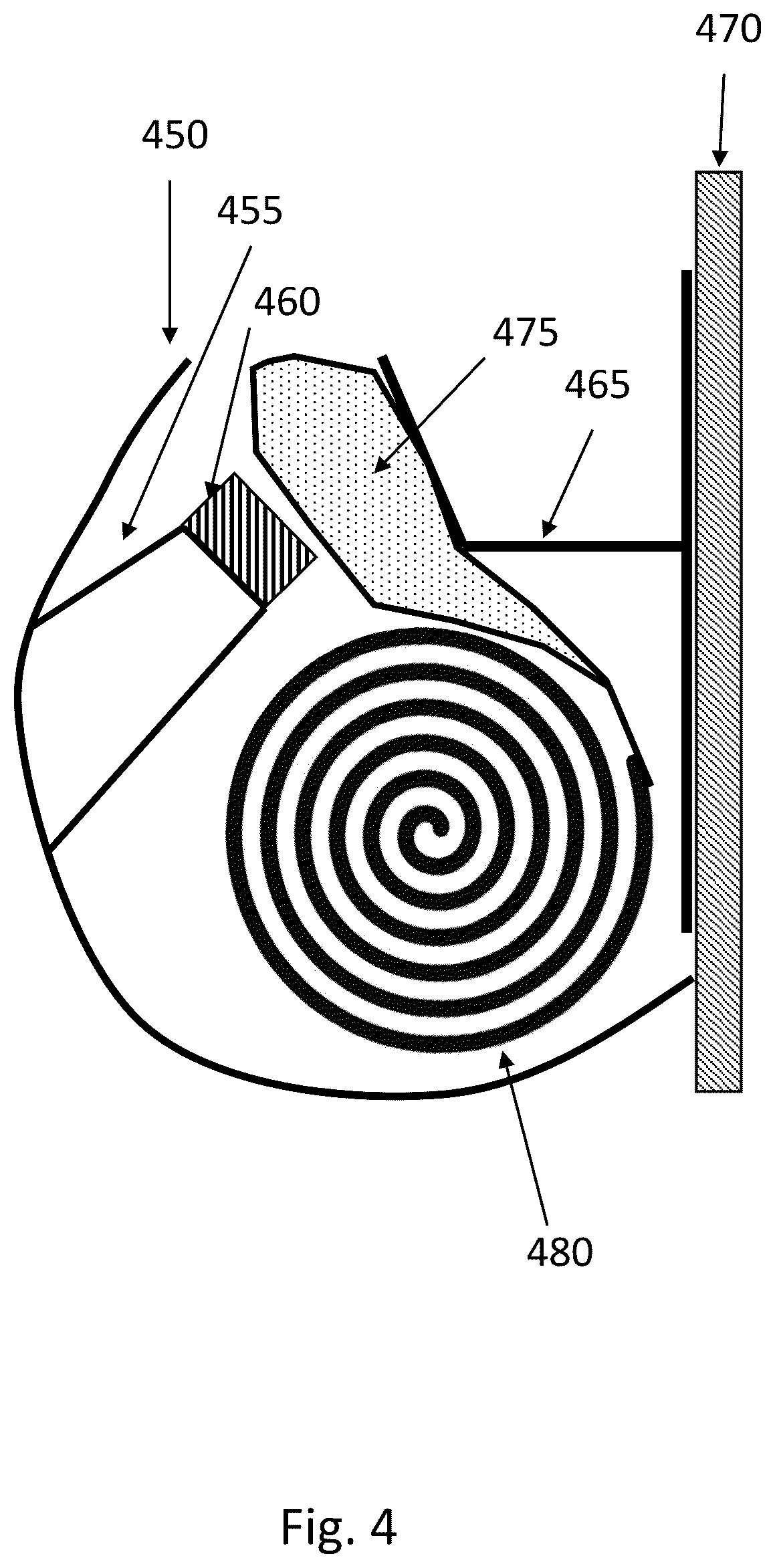 Patent US12157429 Figure 4 – Airbag cushion including a pusher chamber