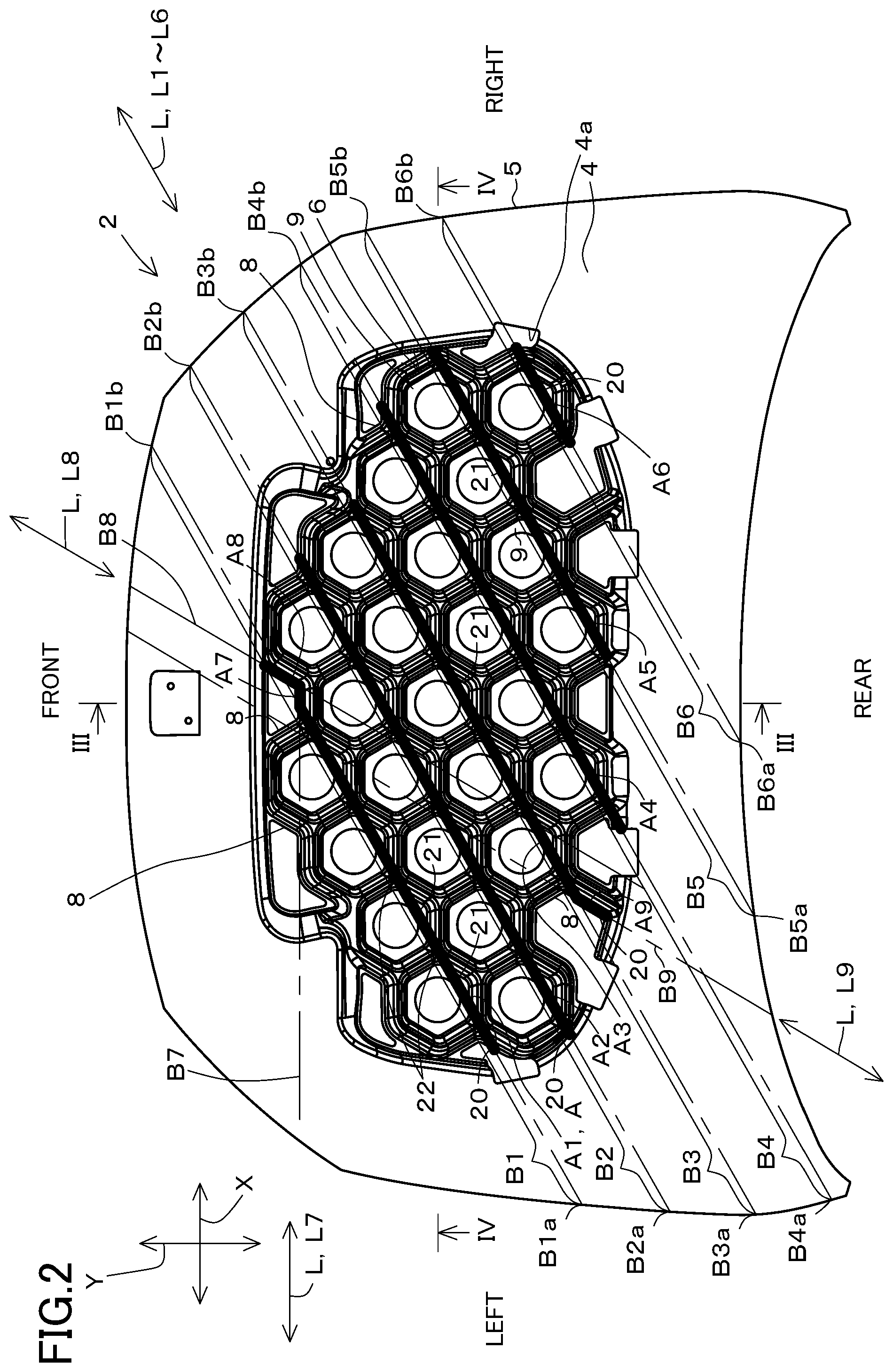 Patent US12157430 Figure 2 – Automobile hood