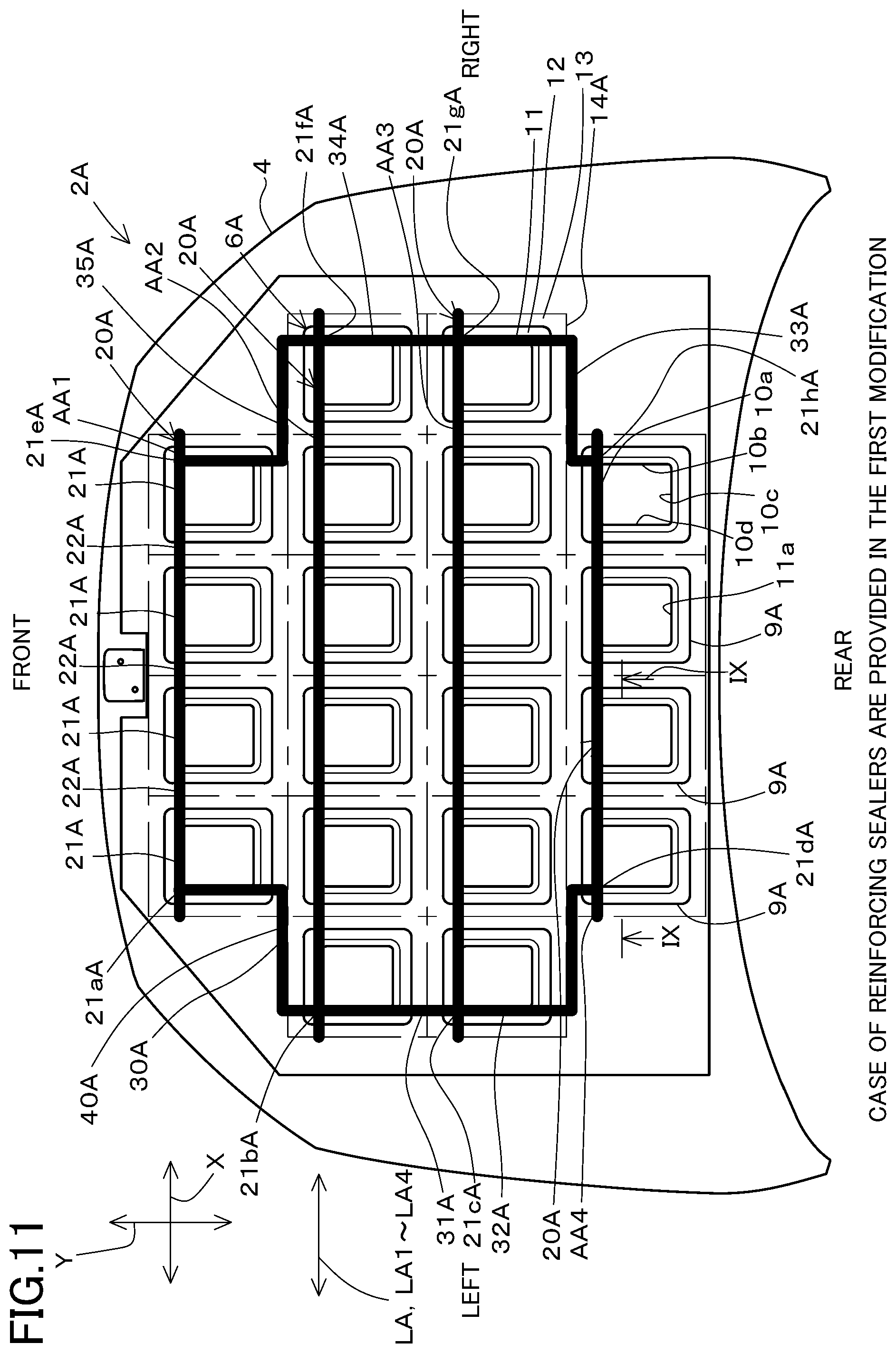 Patent US12157430 Figure 11 – Automobile hood