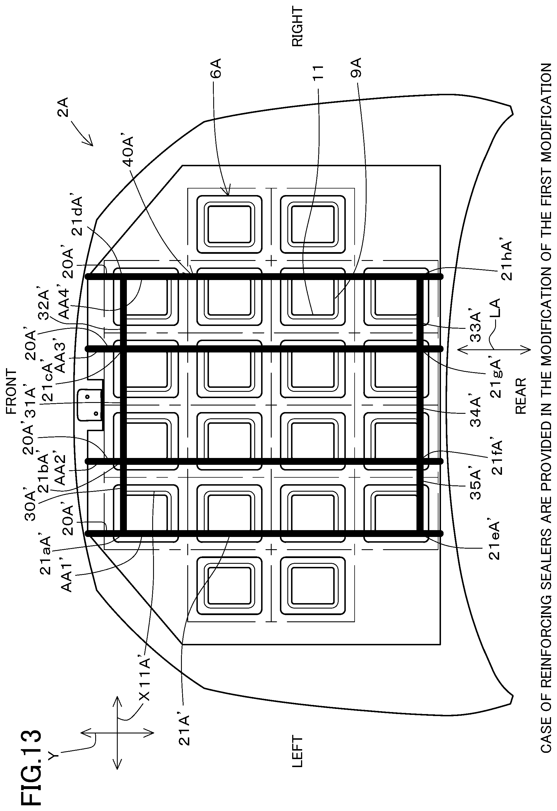 Patent US12157430 Figure 13 – Automobile hood