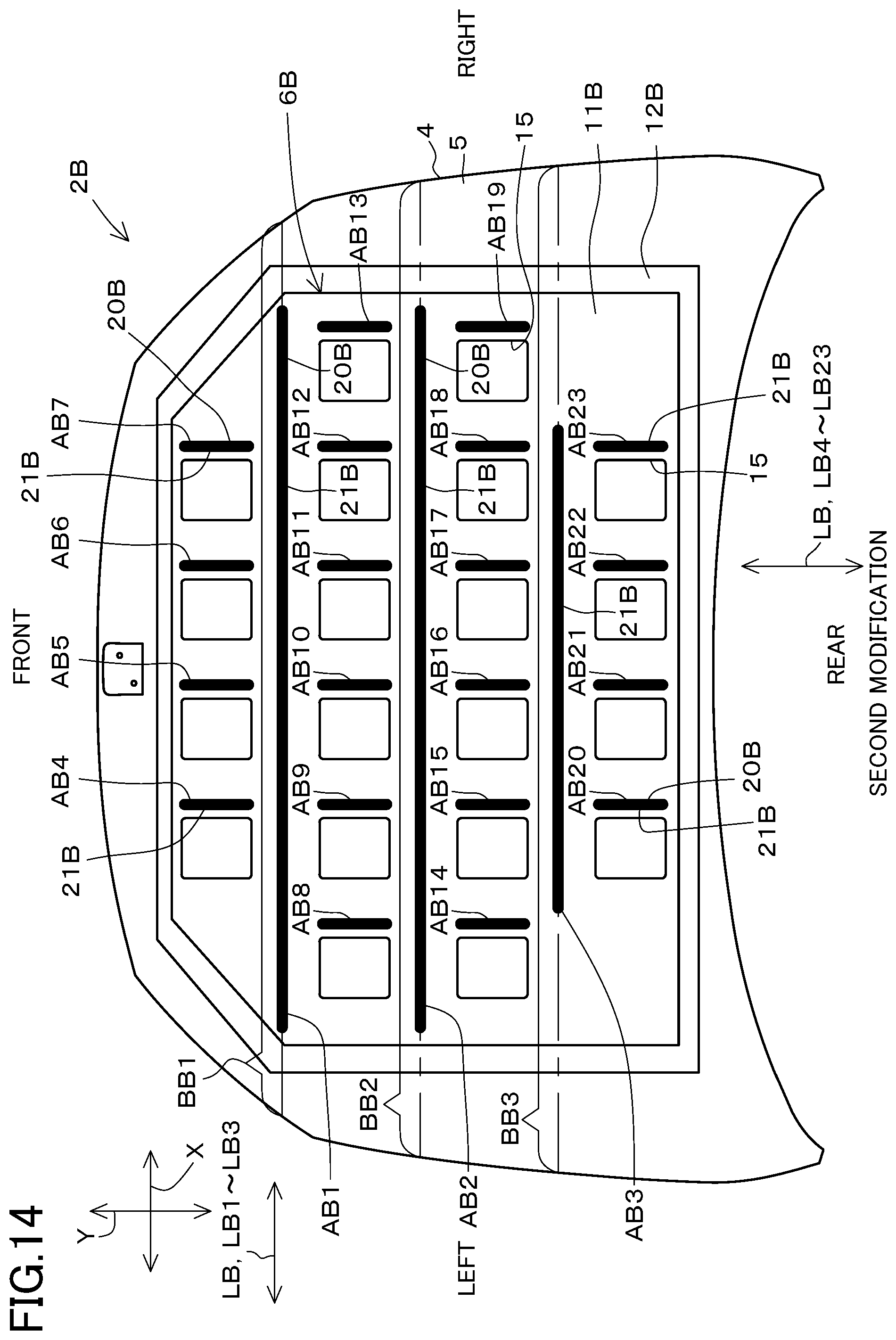 Patent US12157430 Figure 14 – Automobile hood