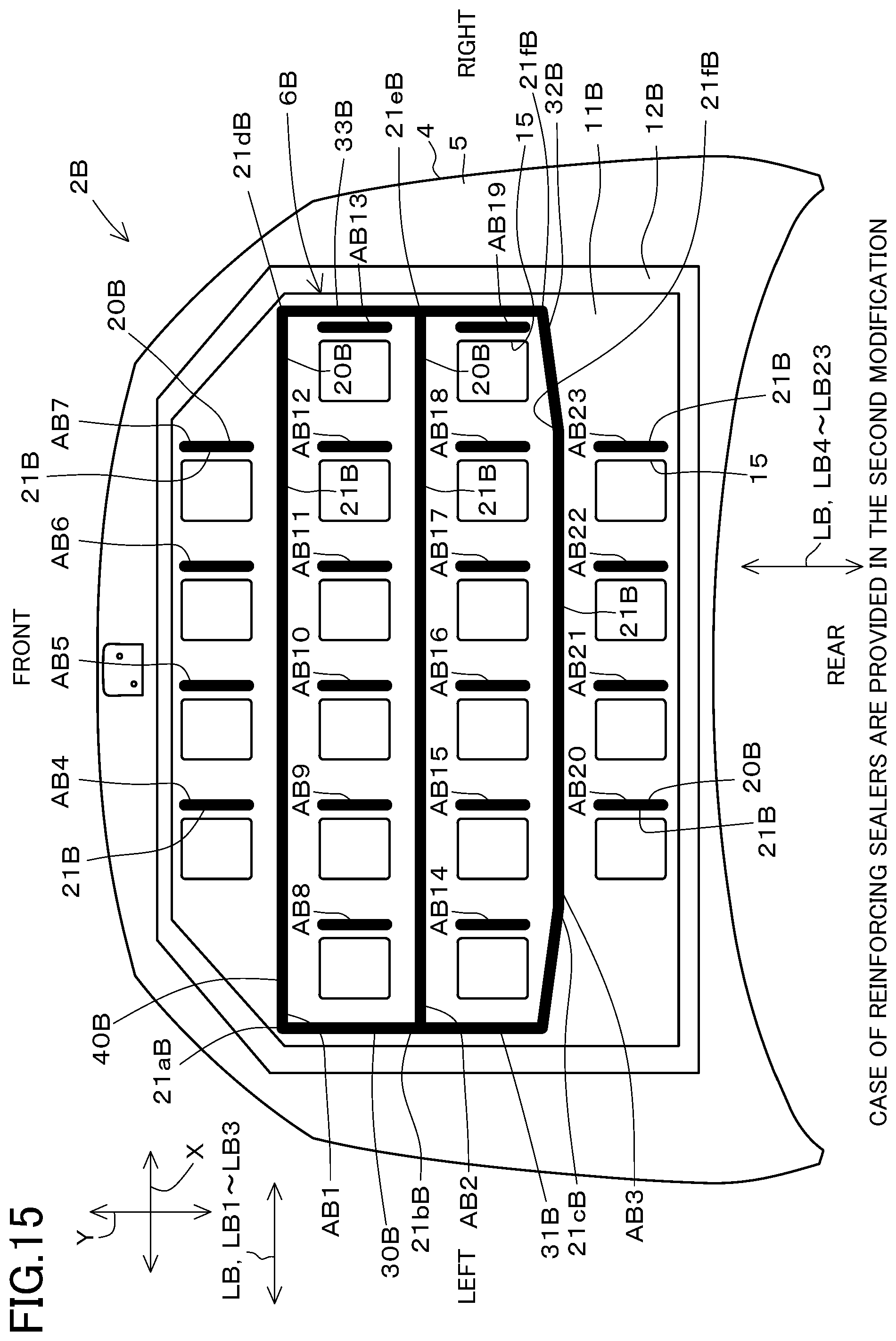Patent US12157430 Figure 15 – Automobile hood