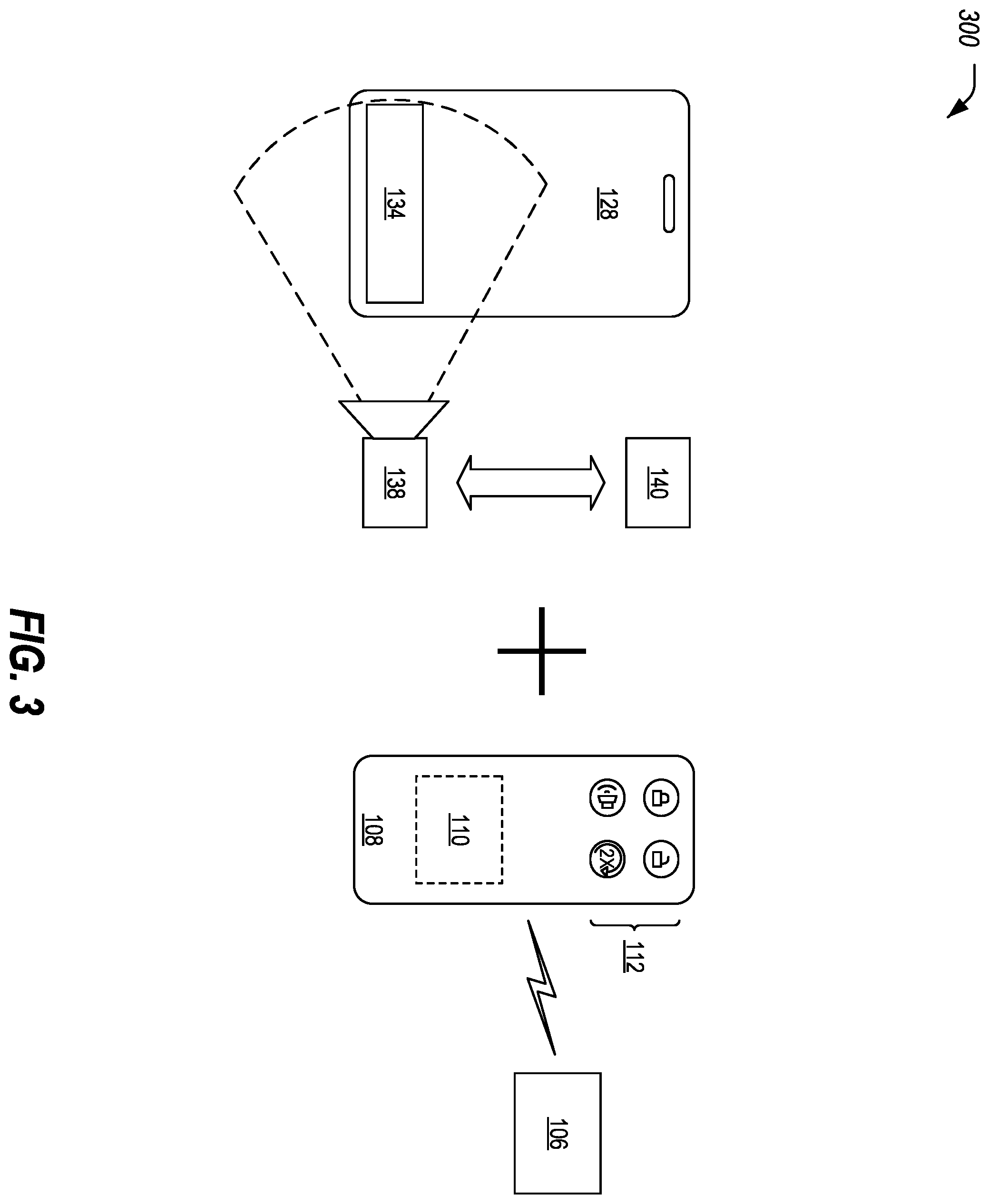 Patent US12157433 Figure 3 – Secondary authentication