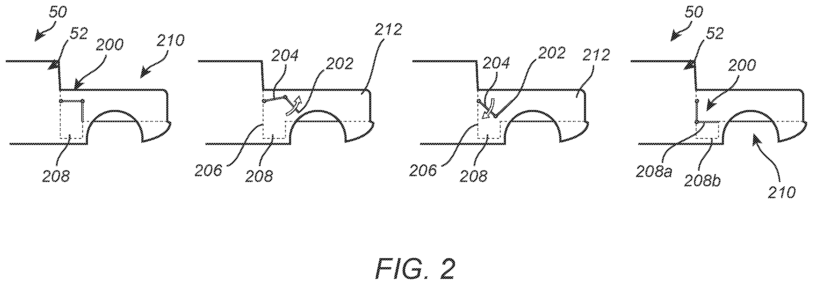 Patent US12157435 Figure 2 – Storage tunnel assembly for the bed of a pickup truck or other vehicle
