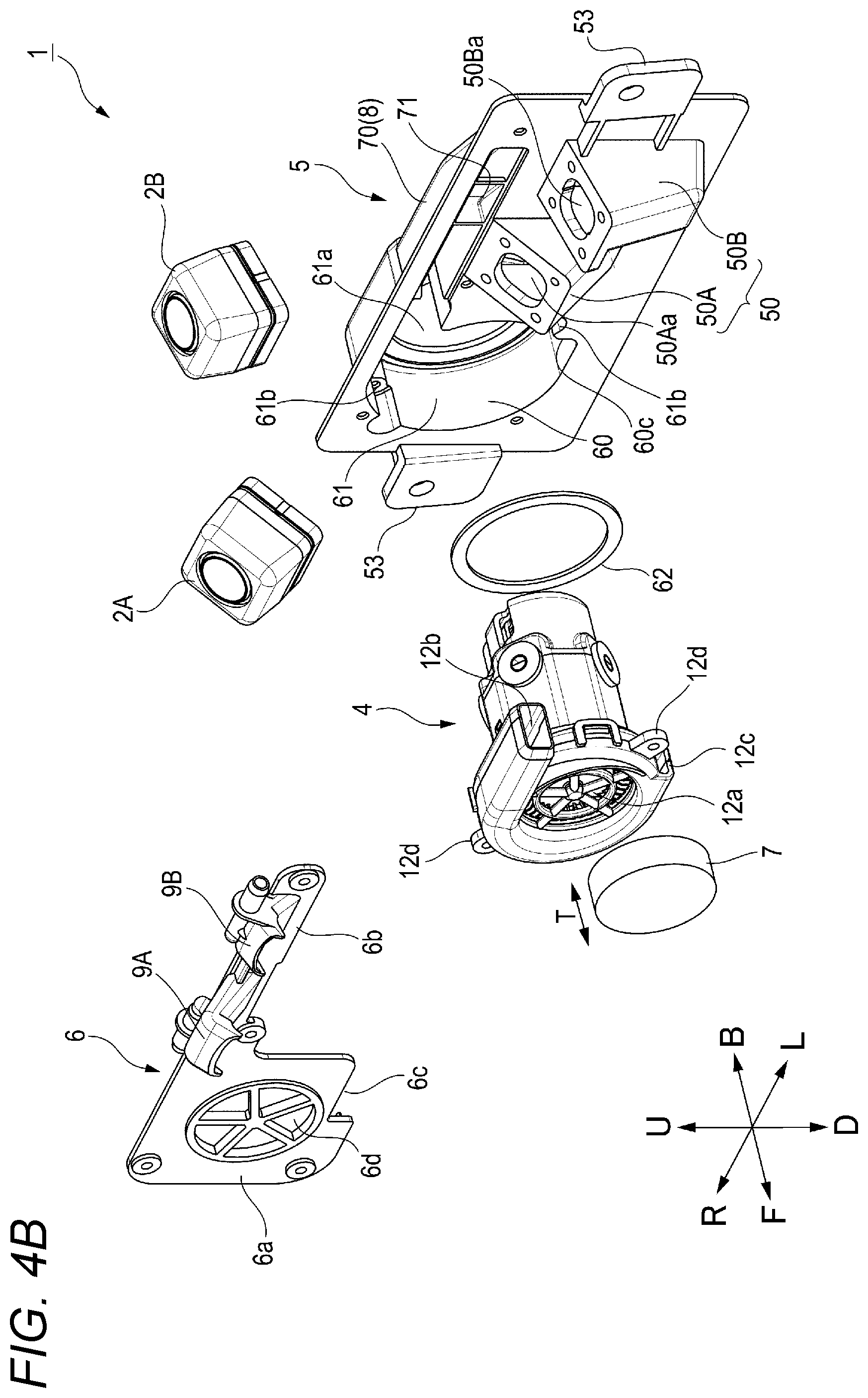 Patent US12157440 Figure 5 – Cleaner for vehicles, bracket for cleaners for vehicles, and cleaner unit for vehicles