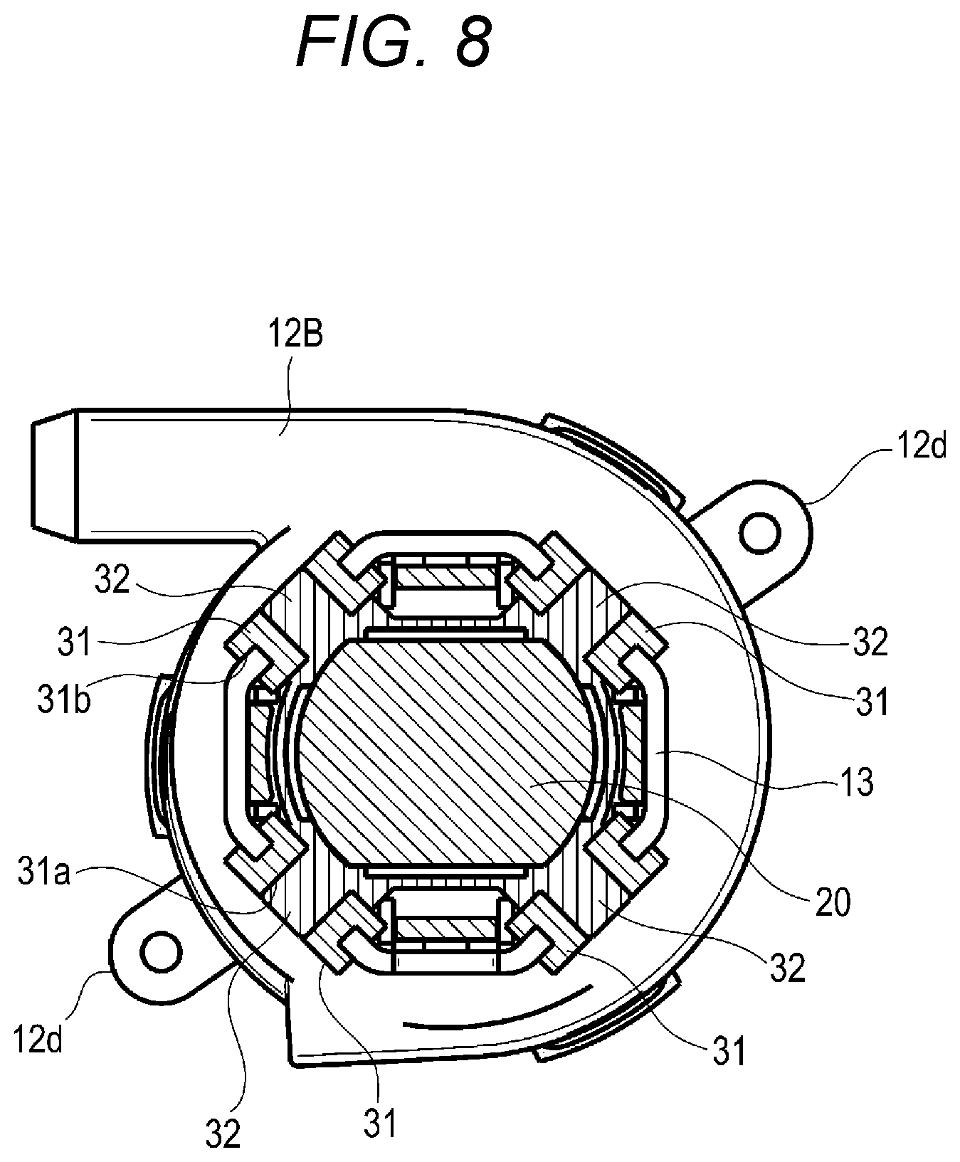 Patent US12157440 Figure 9 – Cleaner for vehicles, bracket for cleaners for vehicles, and cleaner unit for vehicles
