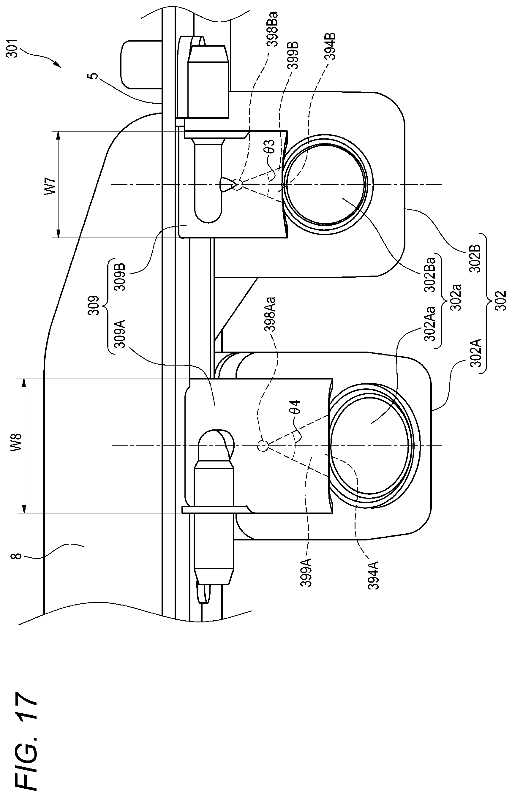 Patent US12157440 Figure 18 – Cleaner for vehicles, bracket for cleaners for vehicles, and cleaner unit for vehicles