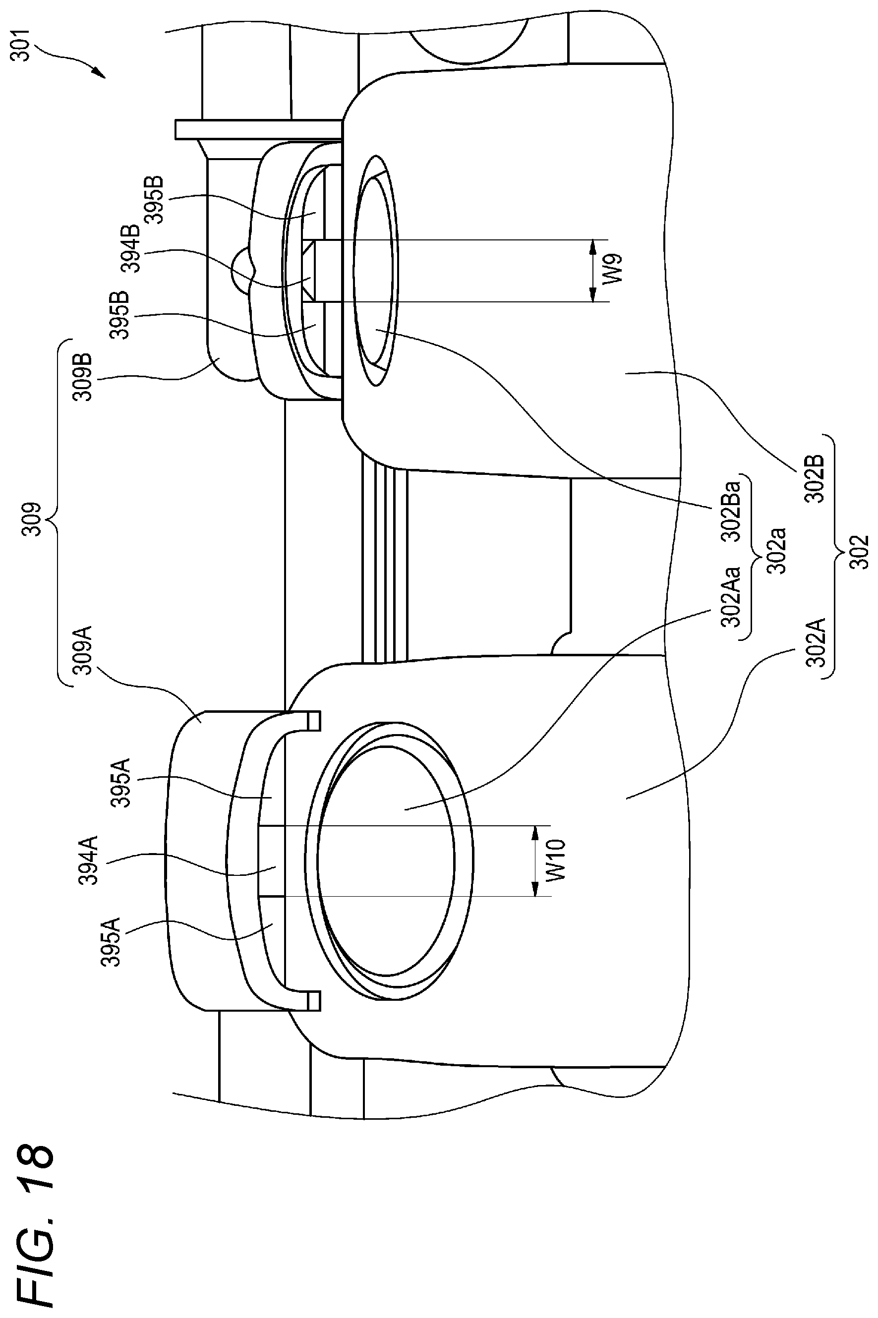 Patent US12157440 Figure 19 – Cleaner for vehicles, bracket for cleaners for vehicles, and cleaner unit for vehicles
