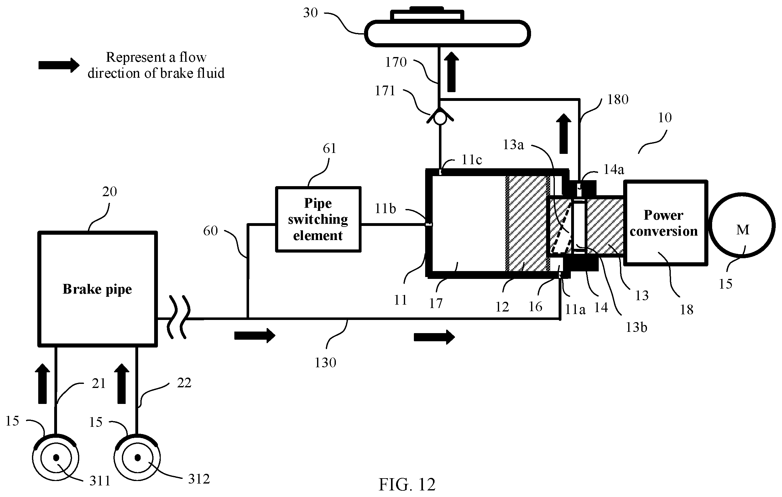 Patent US12157444 Figure 10 – Hydraulic adjustment apparatus, hydraulic adjustment system, brake system, and control method