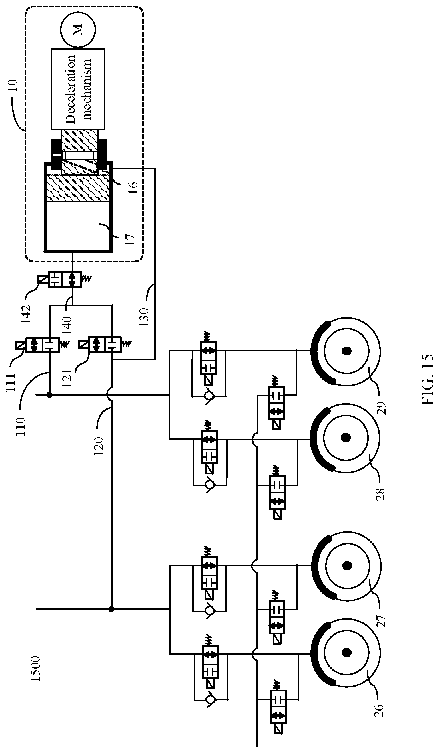 Patent US12157444 Figure 13 – Hydraulic adjustment apparatus, hydraulic adjustment system, brake system, and control method
