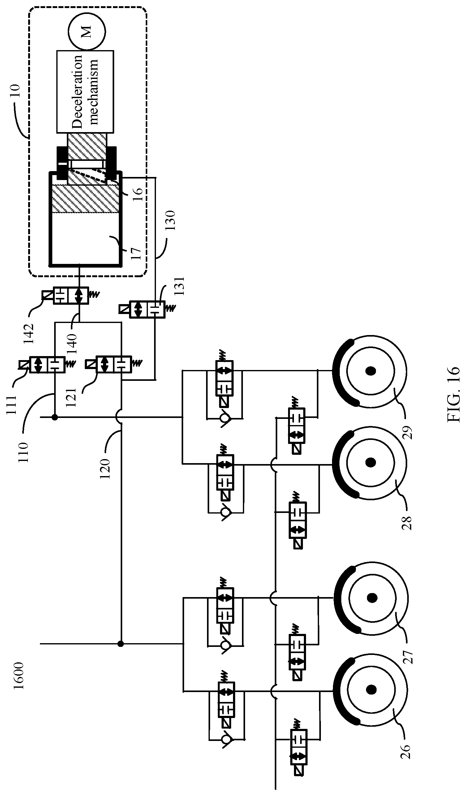 Patent US12157444 Figure 14 – Hydraulic adjustment apparatus, hydraulic adjustment system, brake system, and control method