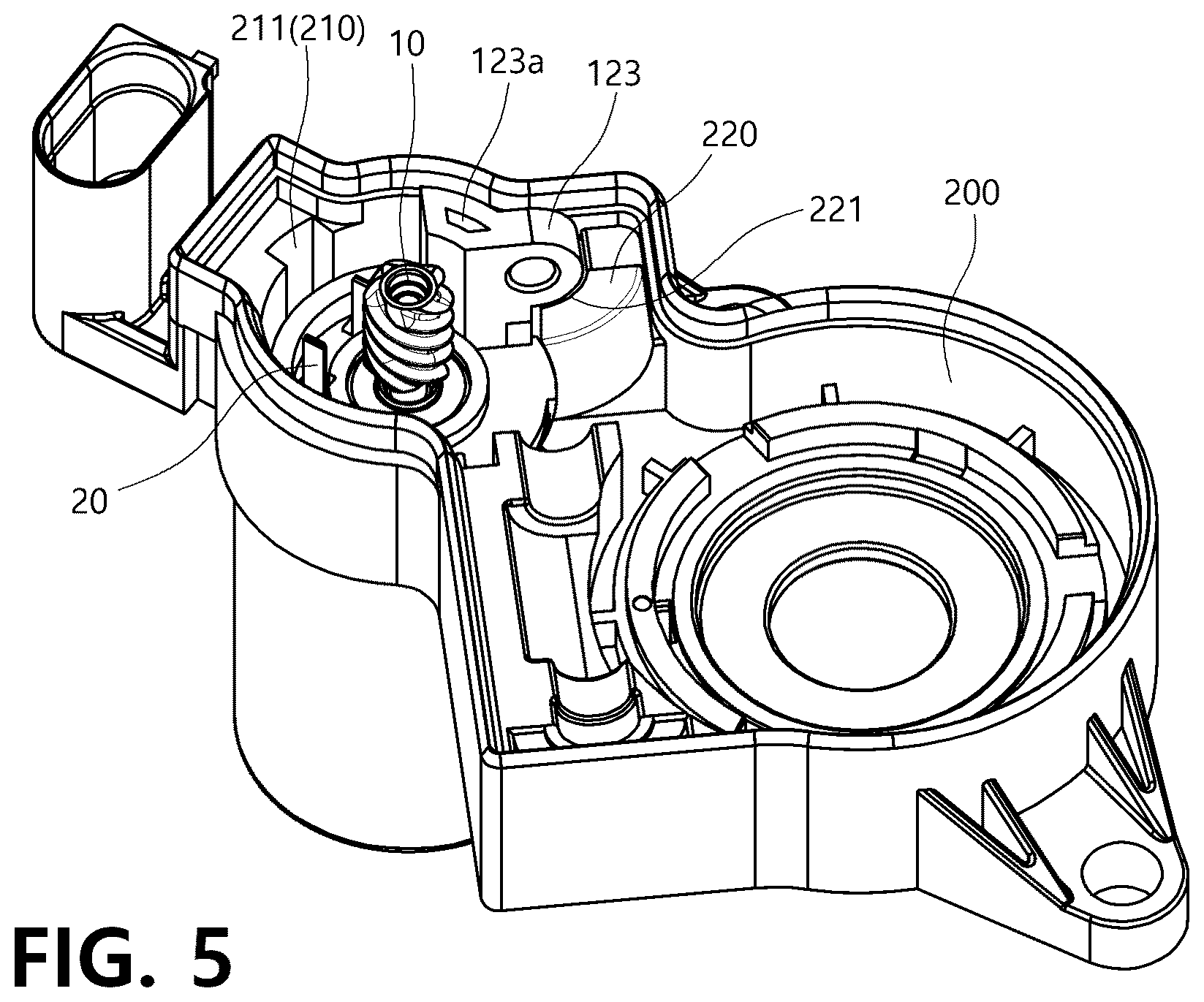 Patent US12157445 Figure 5 – Actuator for electronic parking brake