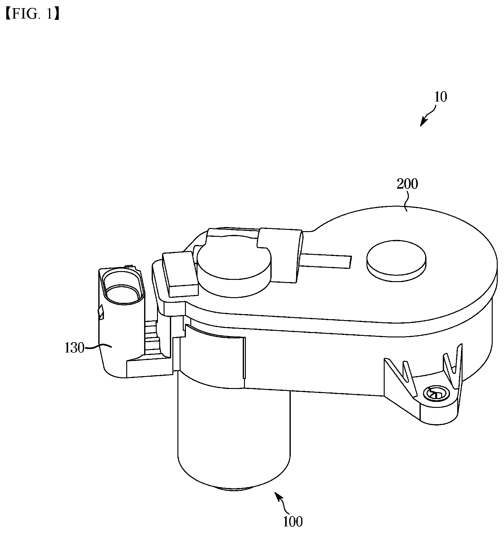 Patent US12157447 — Actuator for brake device — Figure 1