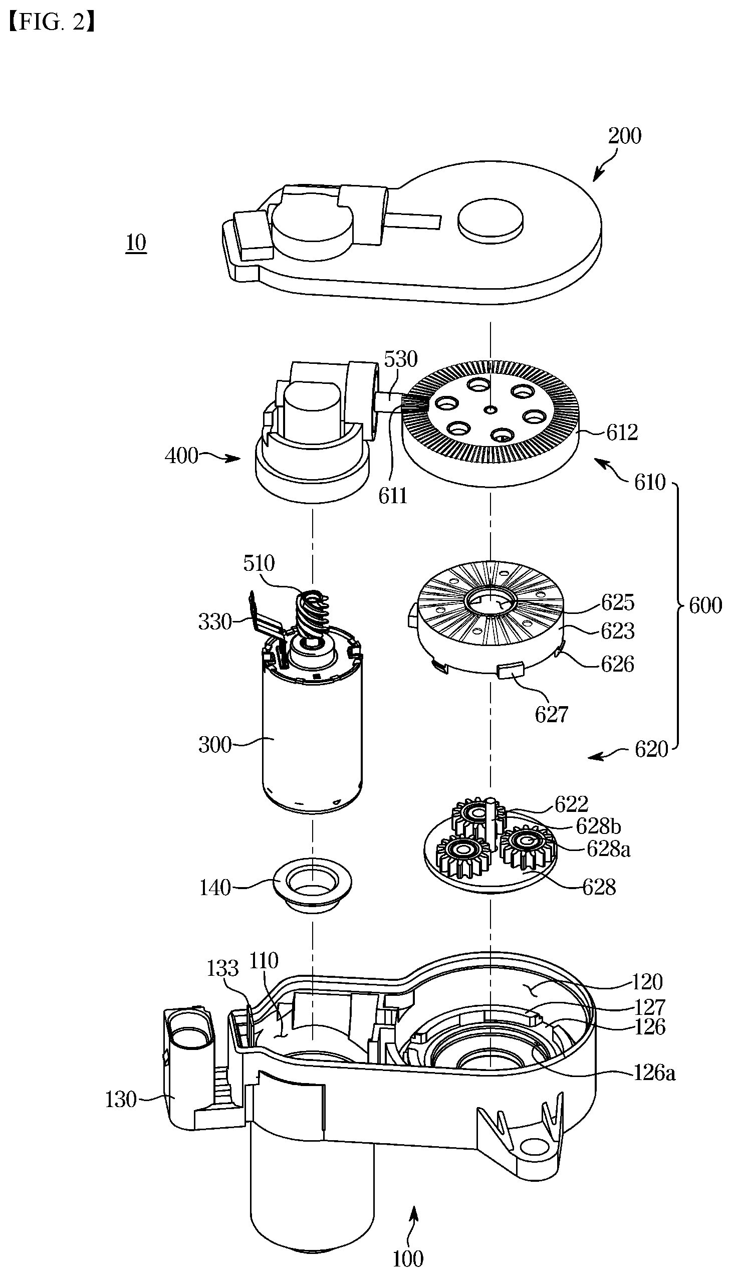 Patent US12157447 Figure 2 – Actuator for brake device