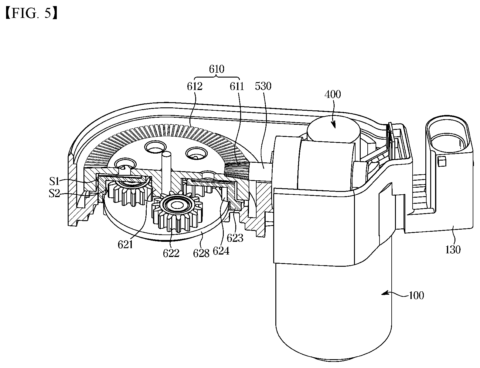 Patent US12157447 Figure 5 – Actuator for brake device