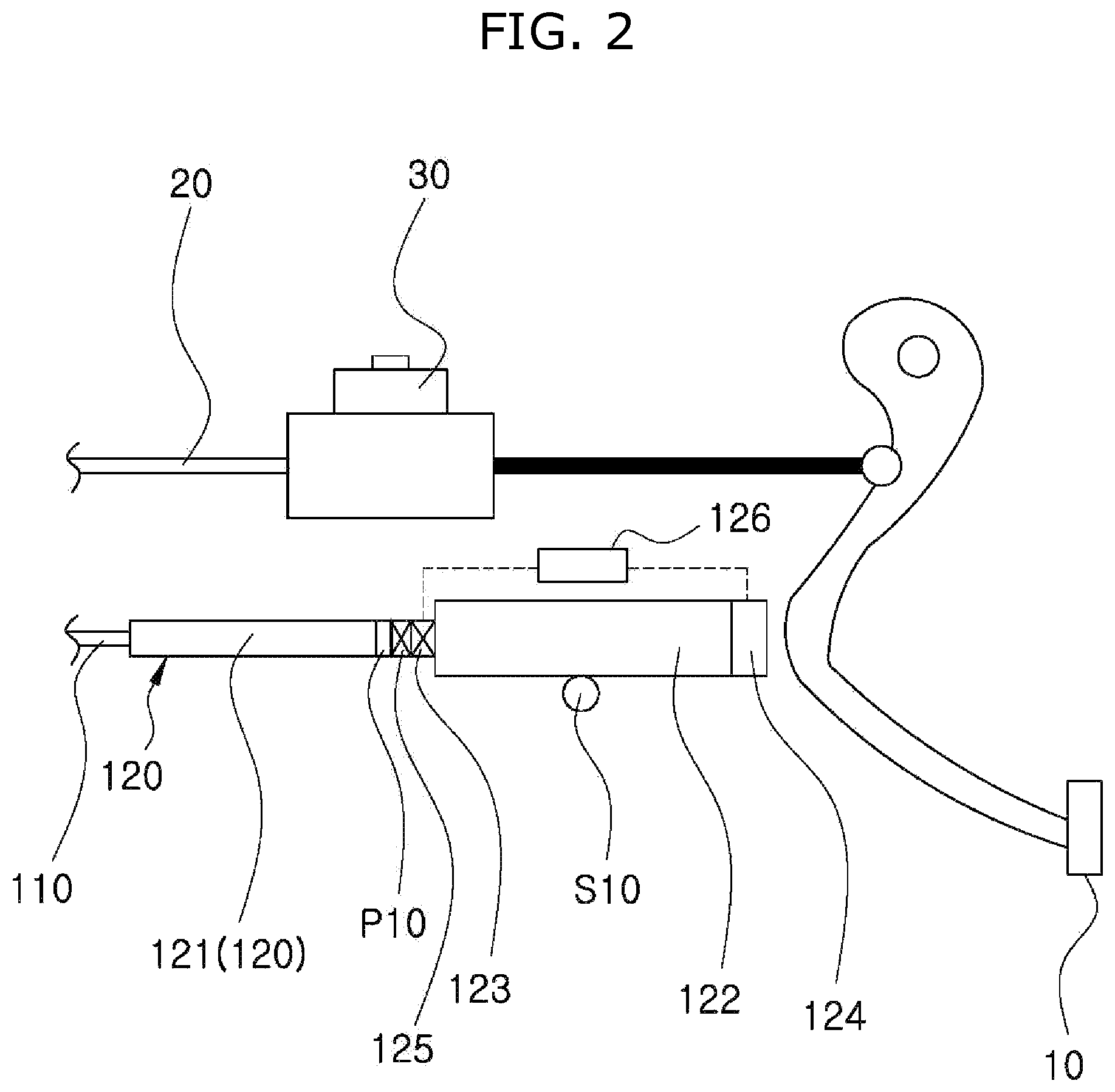 Patent US12157448 Figure 2 – Emergency braking device for automobile