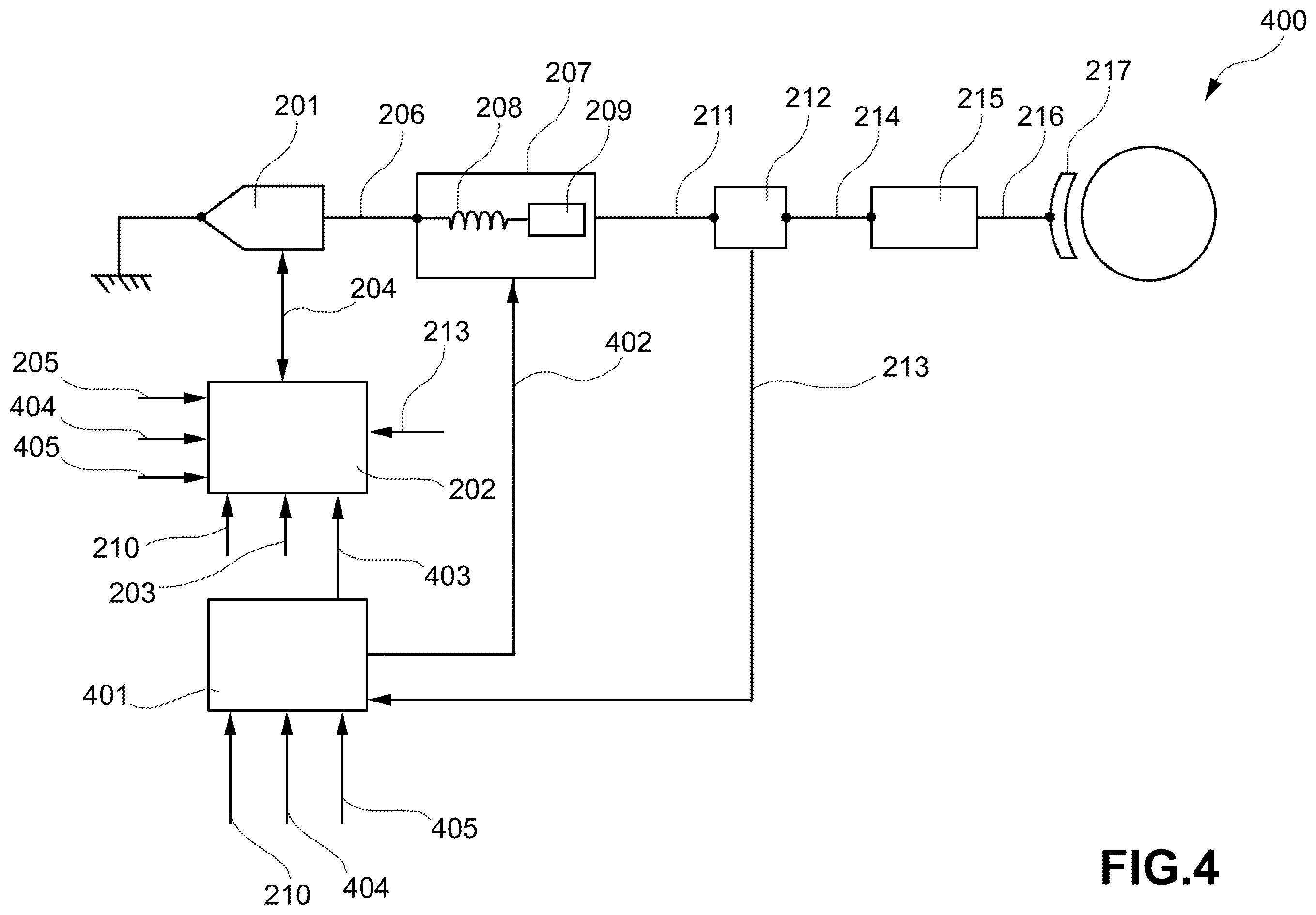 Patent US12157452 Figure 4 – Electromechanical service and emergency braking actuator for a railway vehicle and electromechanical braking system