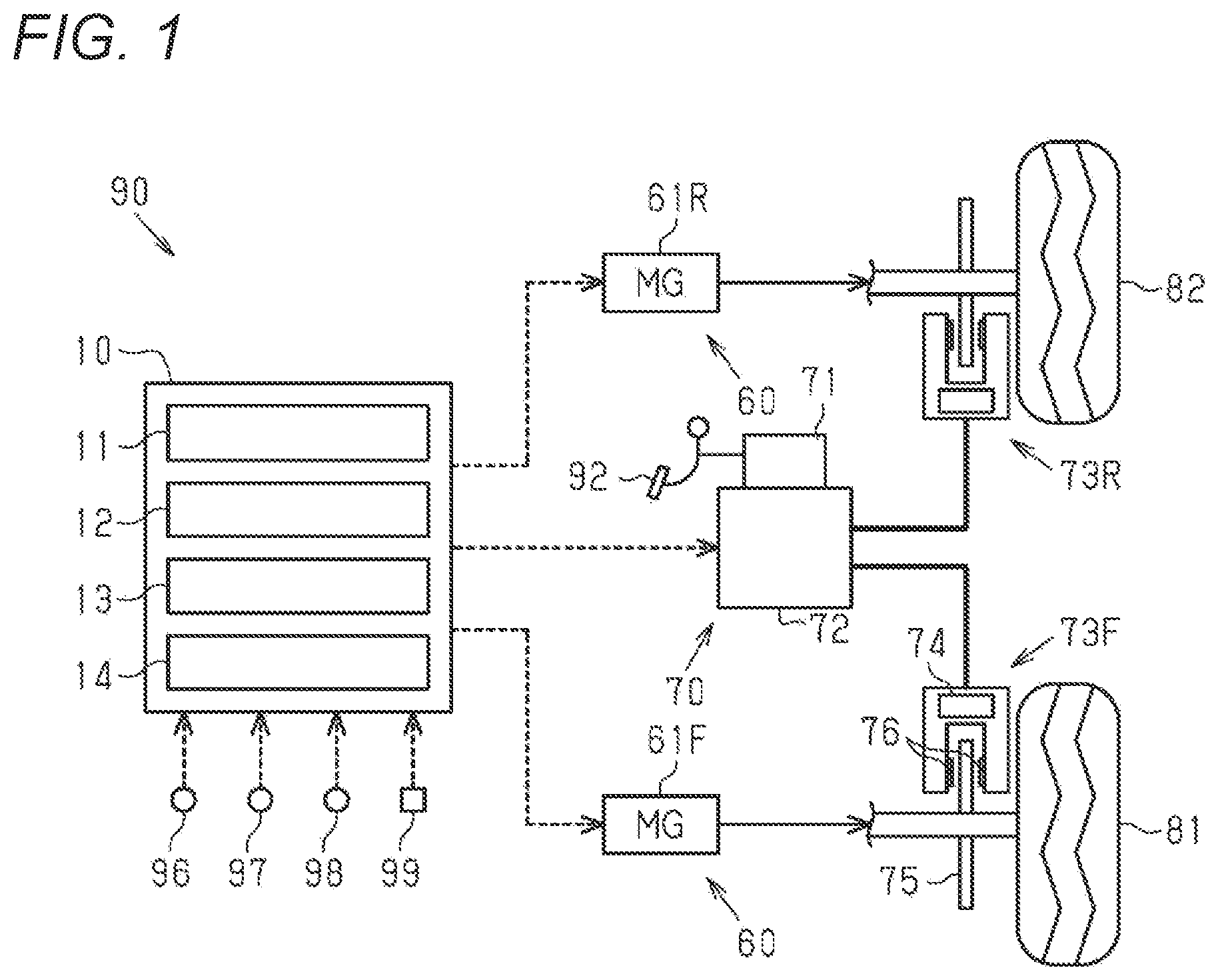 Patent US12157454 Figure 1 – Braking control device