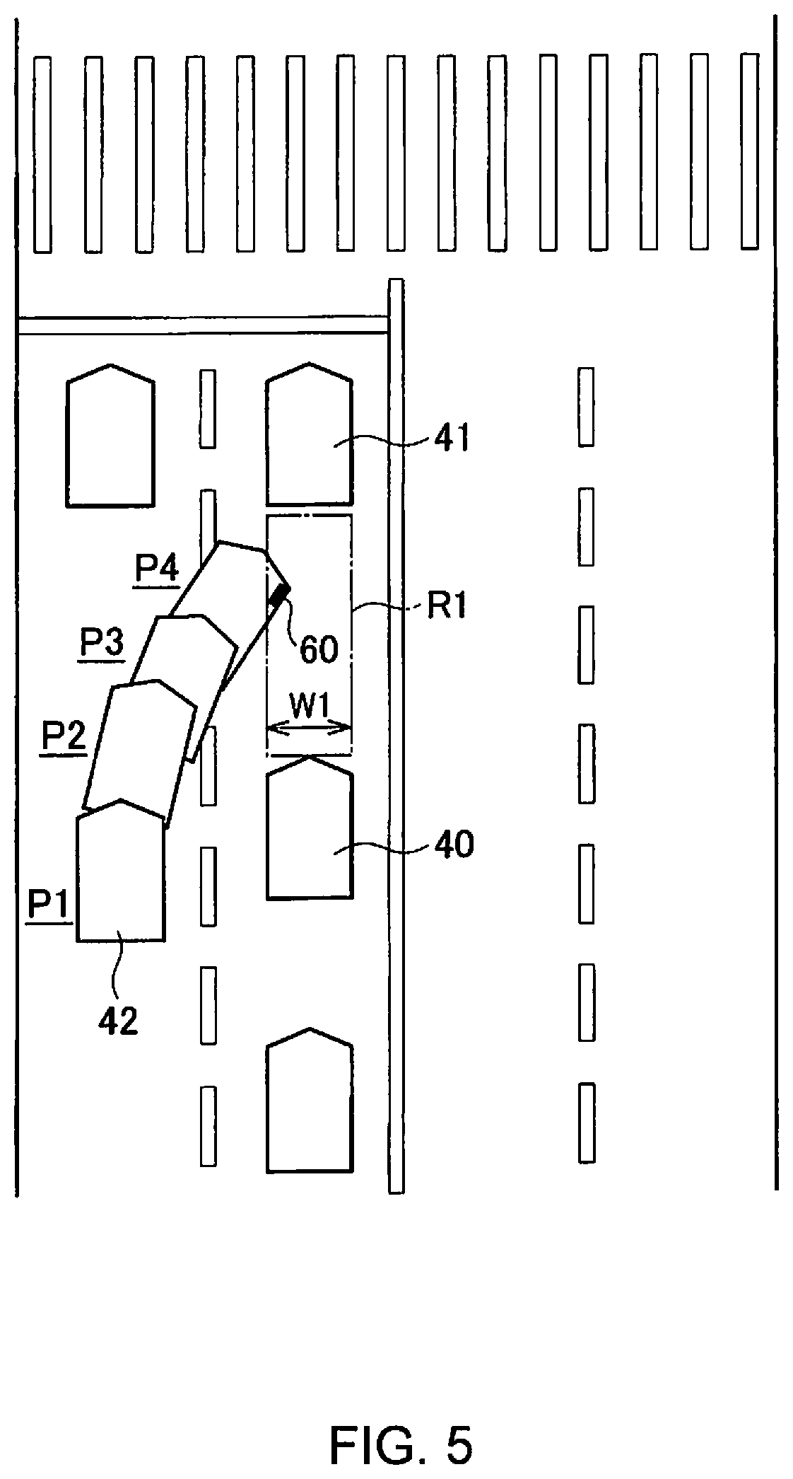 Patent US12157467 Figure 5 – Driving assist method and driving assist device for detecting cut-in vehicle when host vehicle is stopped