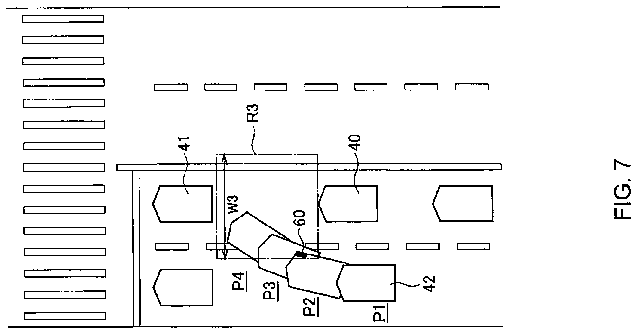 Patent US12157467 Figure 7 – Driving assist method and driving assist device for detecting cut-in vehicle when host vehicle is stopped
