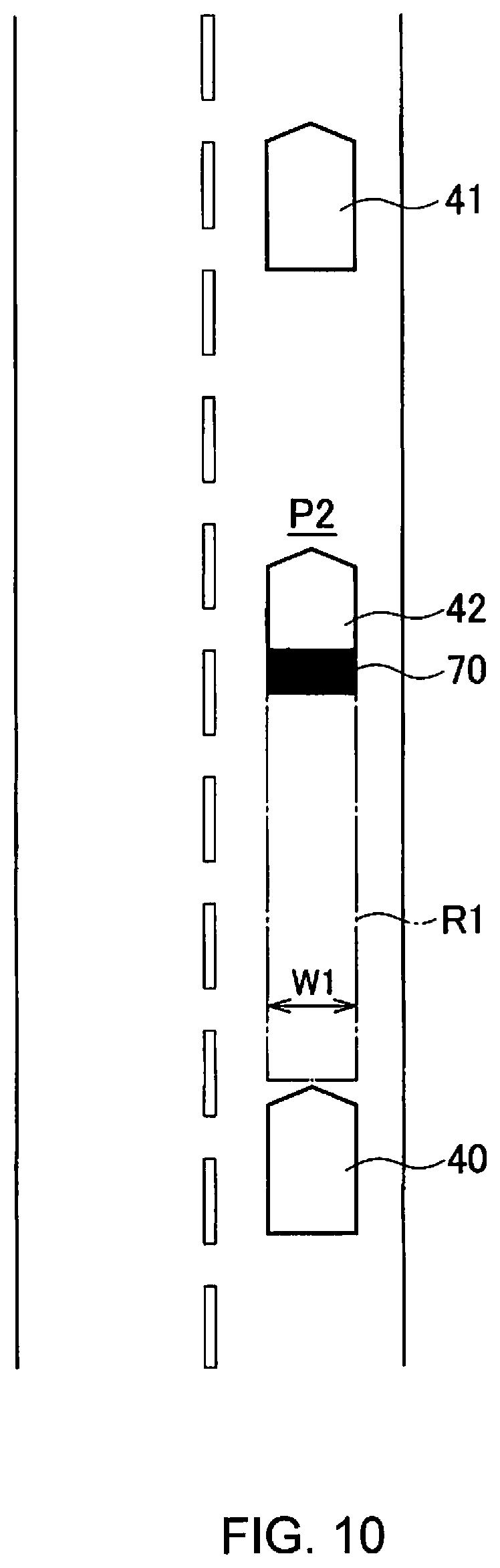 Patent US12157467 Figure 10 – Driving assist method and driving assist device for detecting cut-in vehicle when host vehicle is stopped