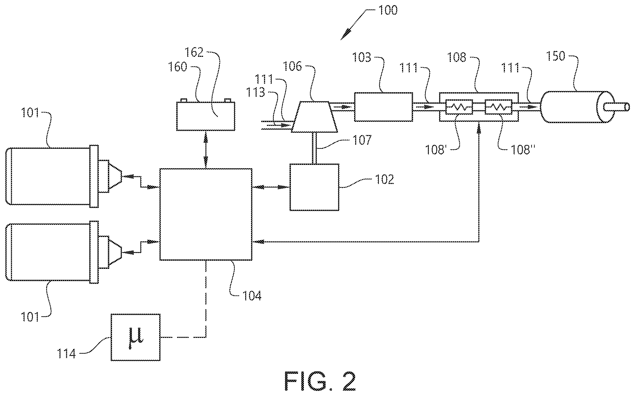 Patent US12157469 Figure 2 – Excess regenerative braking power distributed to air blower