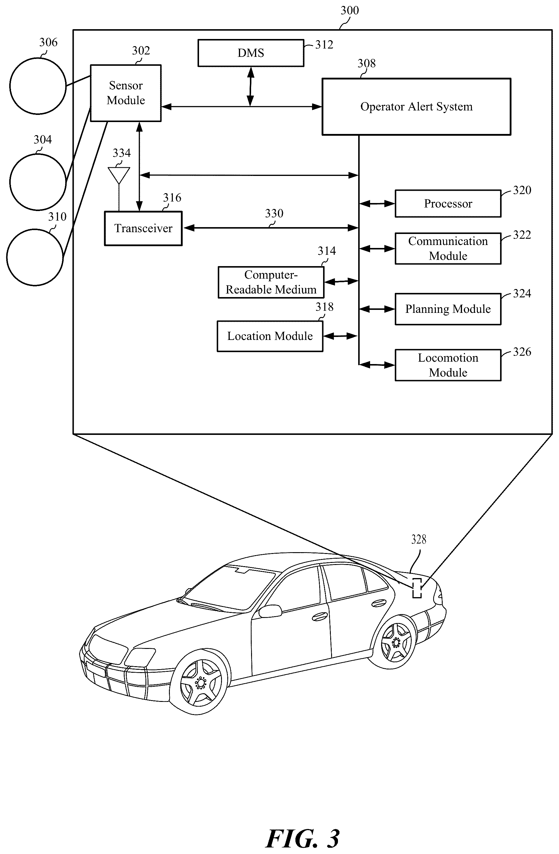Patent US12157483 Figure 3 – Systems and methods for driver state conditioned visual signals
