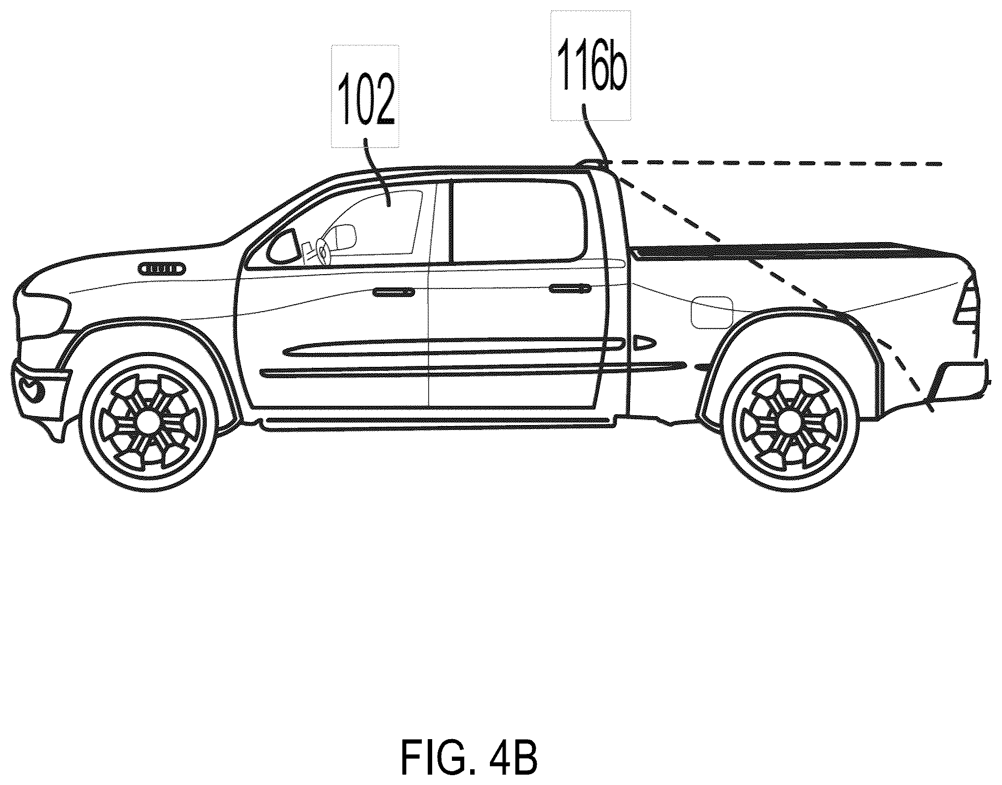 Patent US12157485 Figure 5 – Truck bed hauling warning system for shifting loads