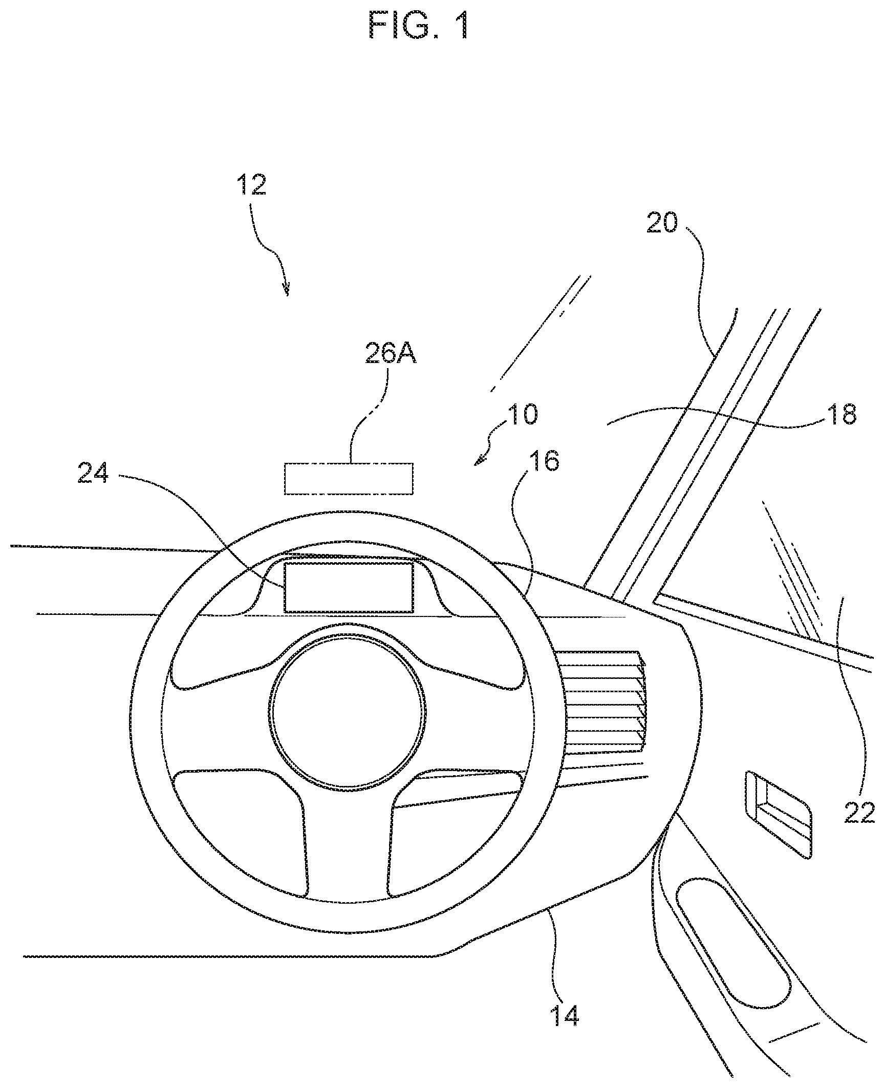 Patent US12157488 — Onboard display control device, onboard display device, display control method, and display control program — Figure 1