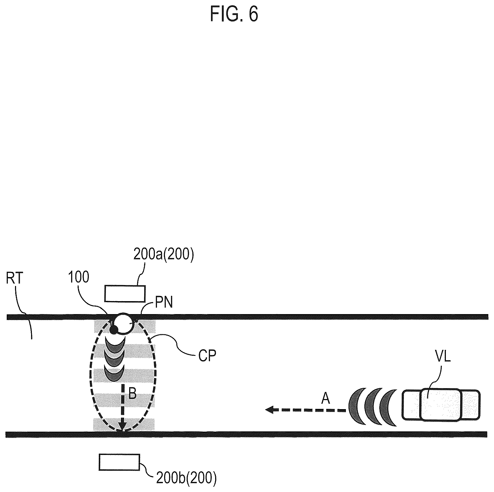 Patent US12157500 Figure 5 – Driving assistance device utilizing pedestrian-wearable device data for calculating pedestrian position within a road crossing