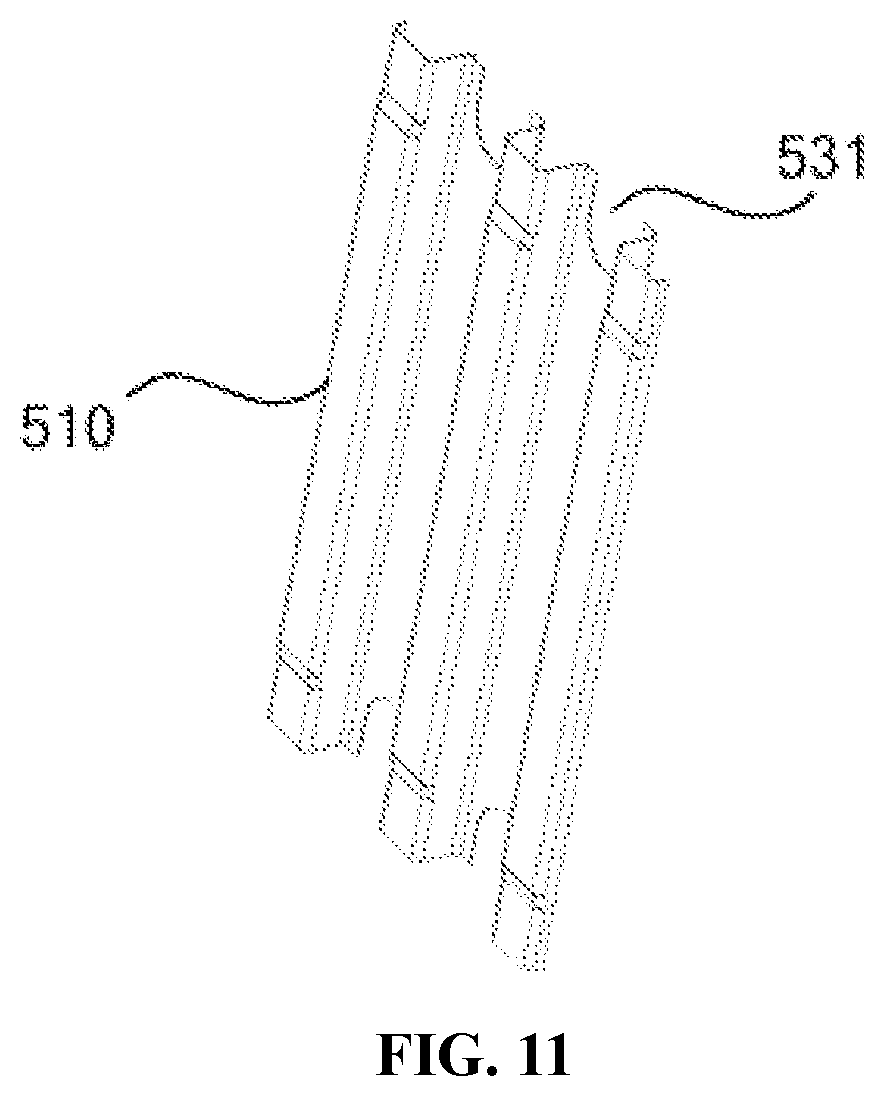 Patent US12157505 Figure 11 – Sidewall window structure module of train, and train