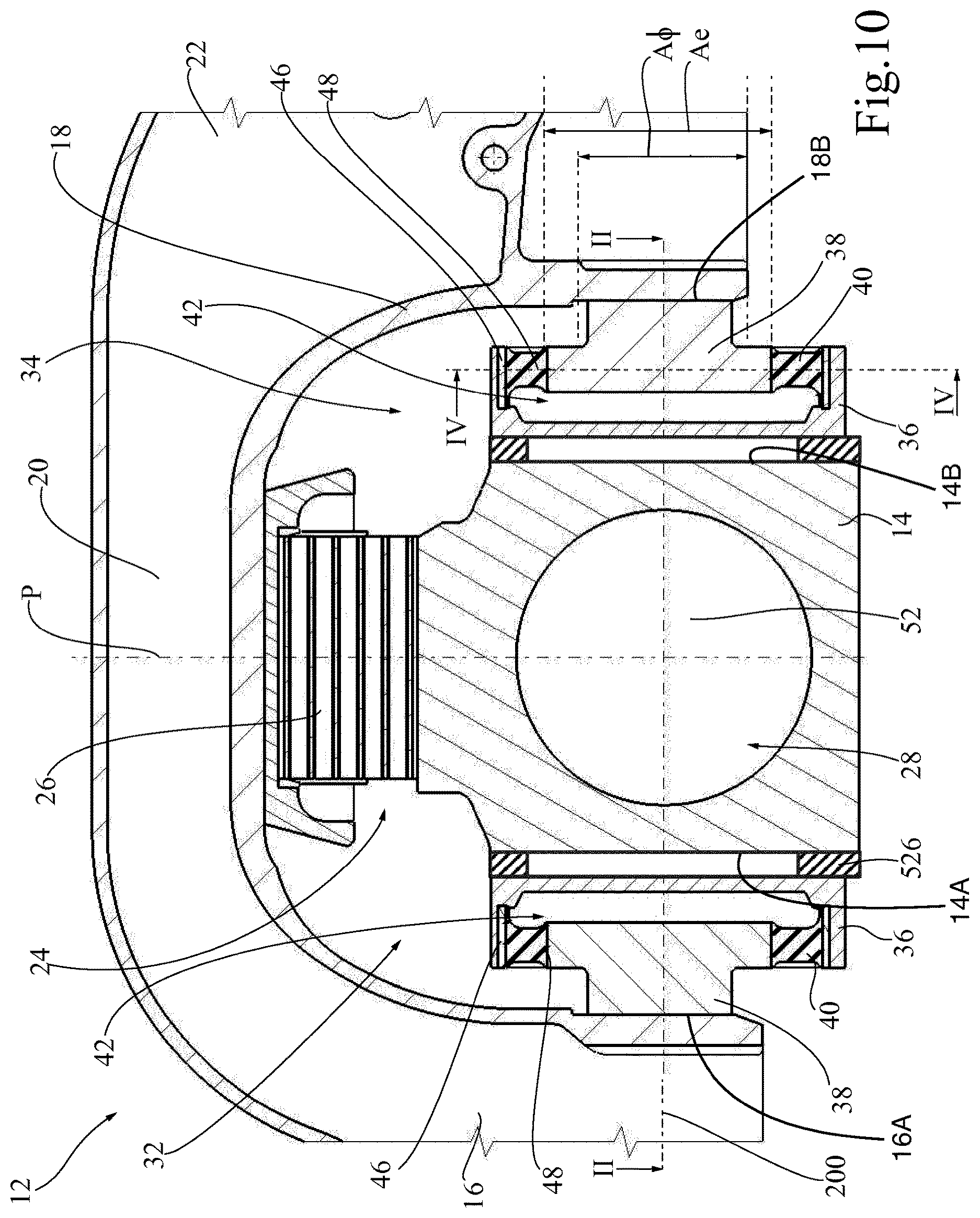 Patent US12157506 Figure 9 – Wheel axle guiding assembly with longitudinal hydro-mechanical converters and associated running gear