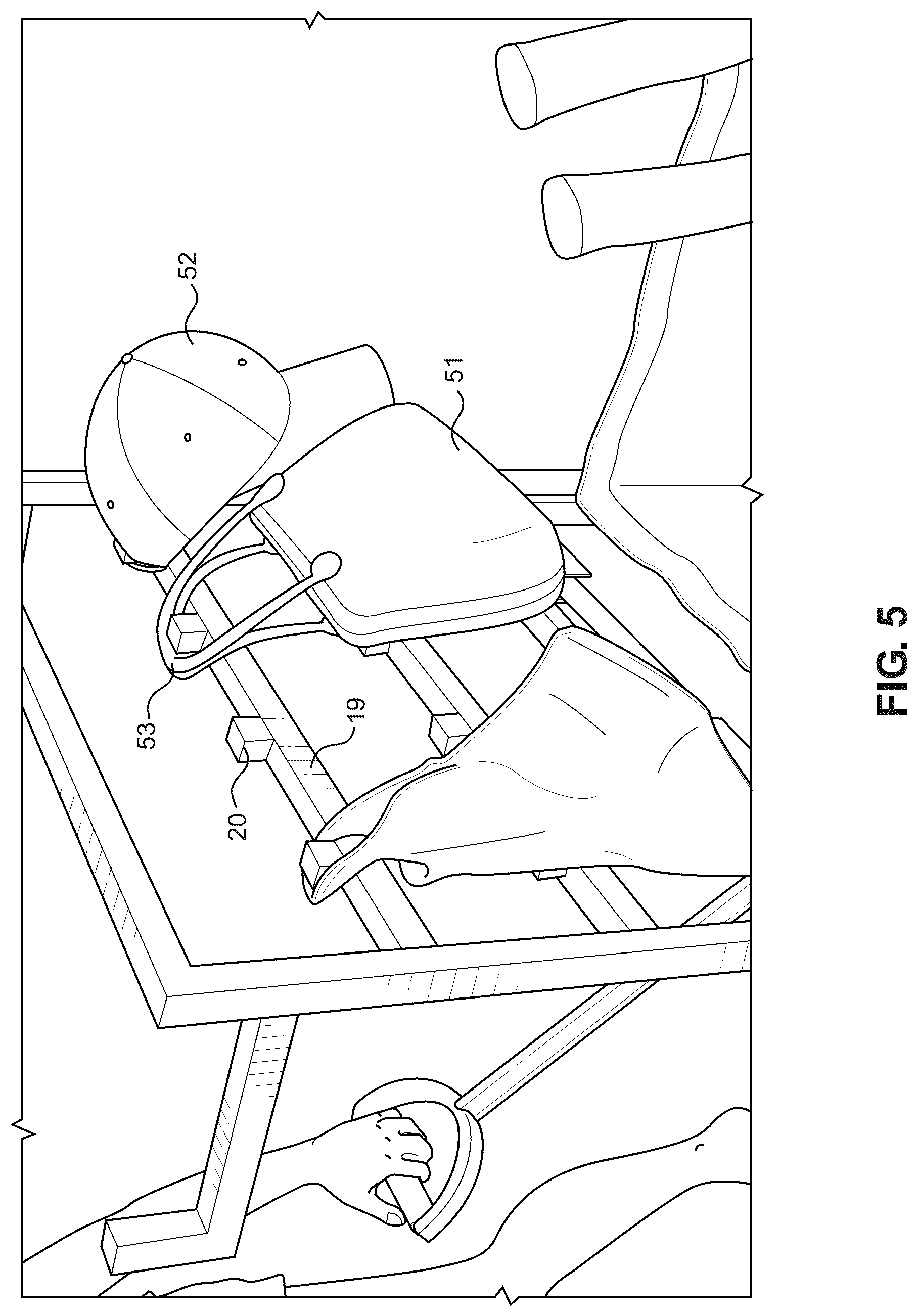 Patent US12157511 Figure 5 – Folding utility cart accessory device