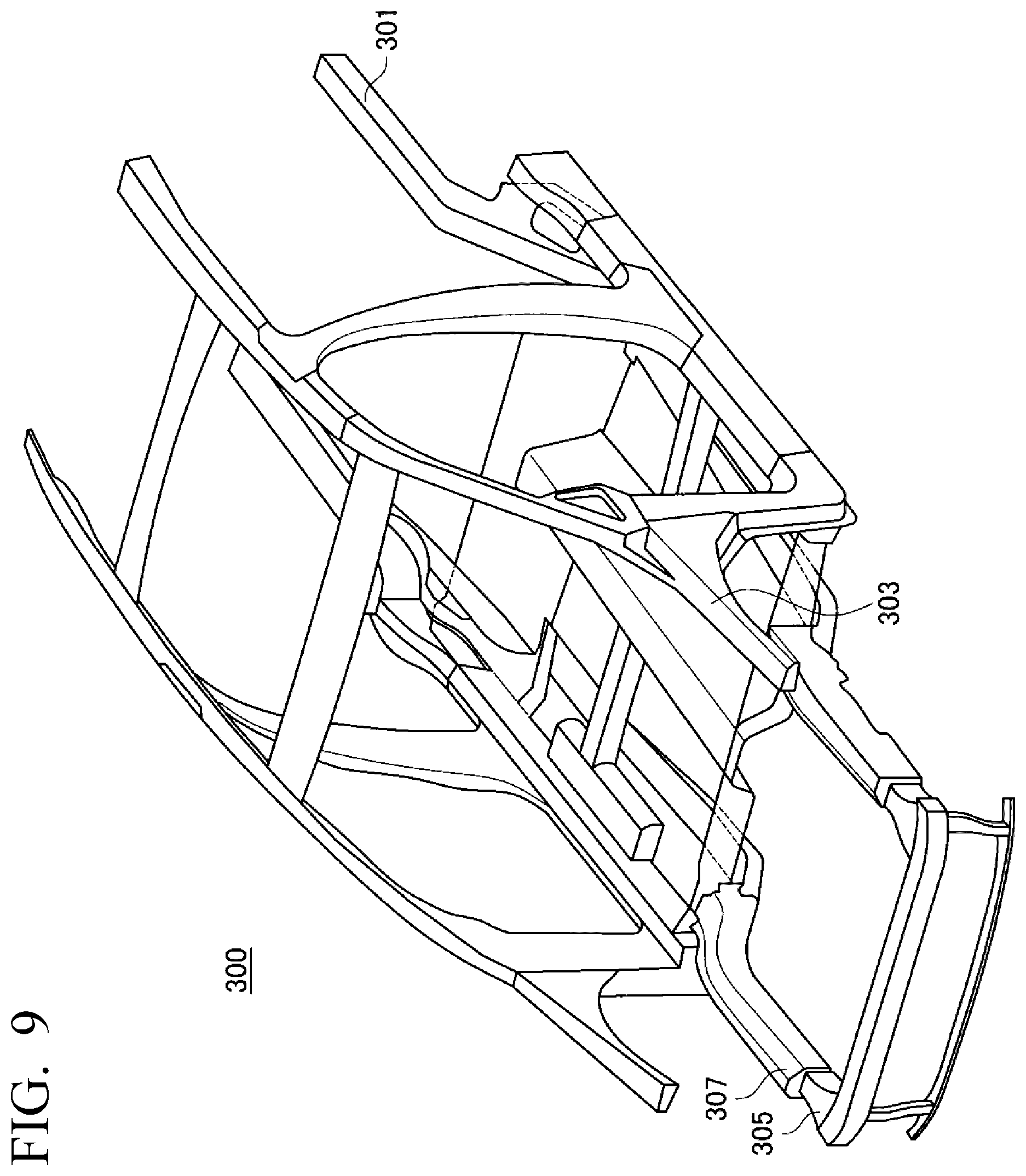 Patent US12157513 Figure 7 – Frame member and vehicle body structure