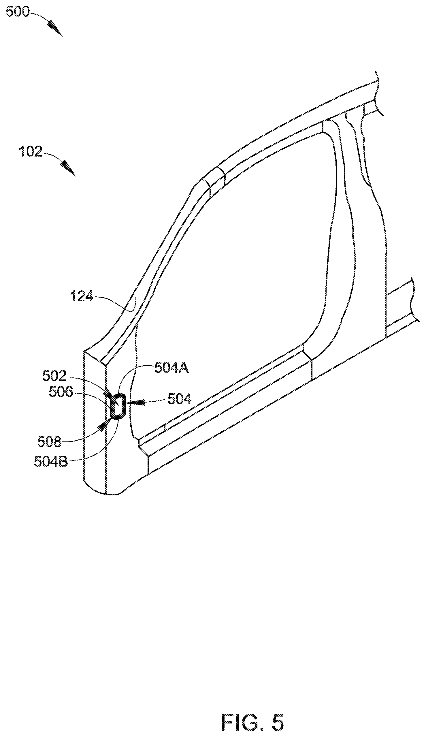 Patent US12157515 Figure 5 – Solid-state reinforced door ring