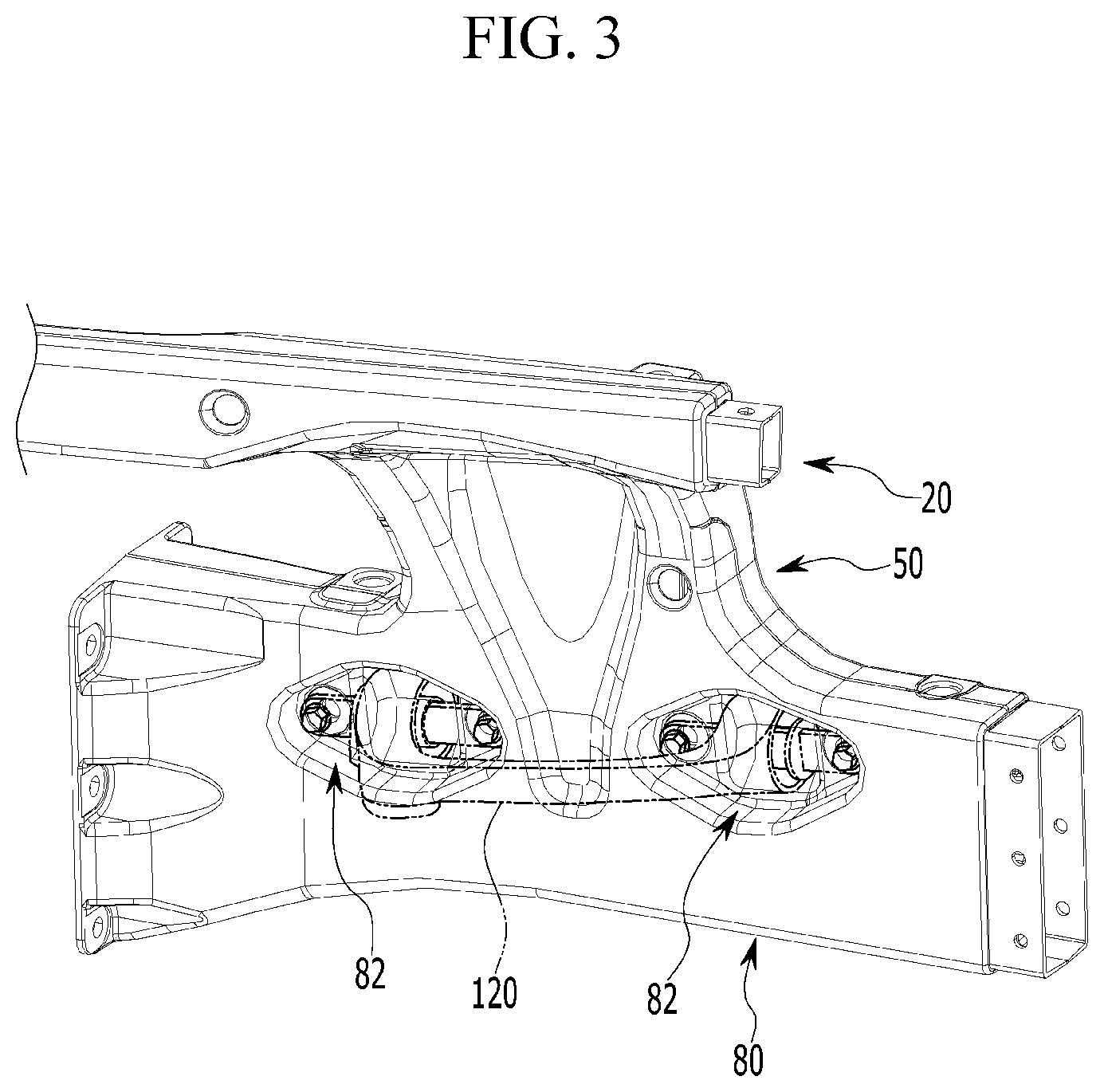Patent US12157516 Figure 3 – Casting vehicle body structure