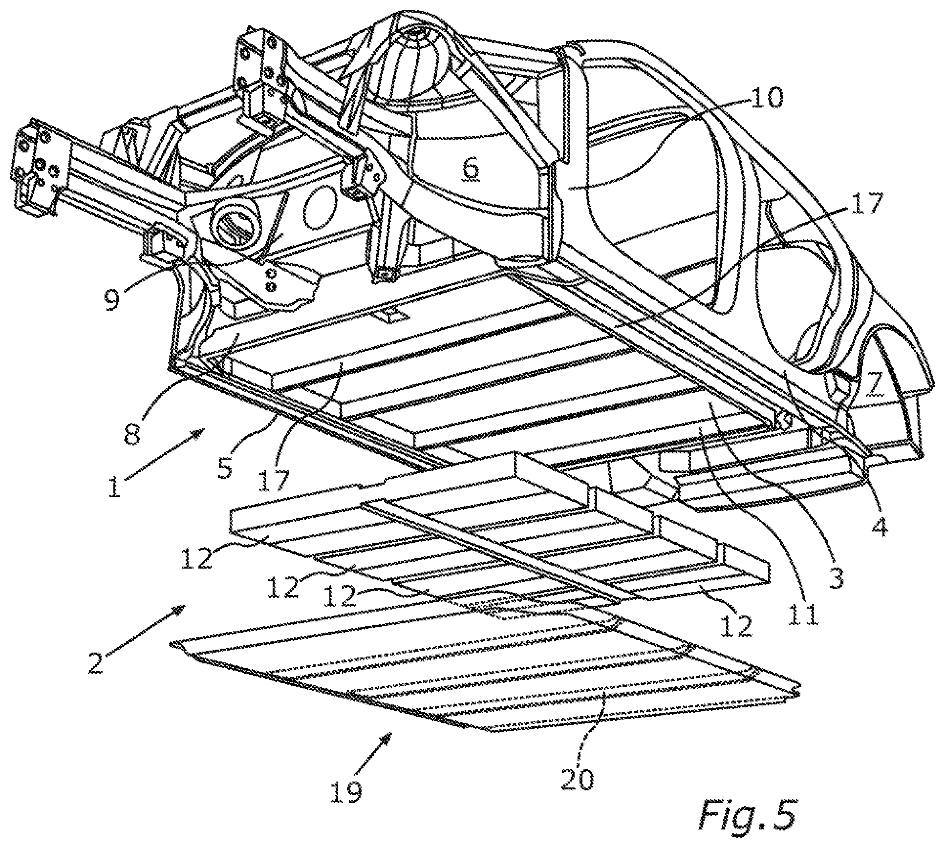 Patent US12157518 Figure 3 – Energy storage underbody for a motor car body-in-white