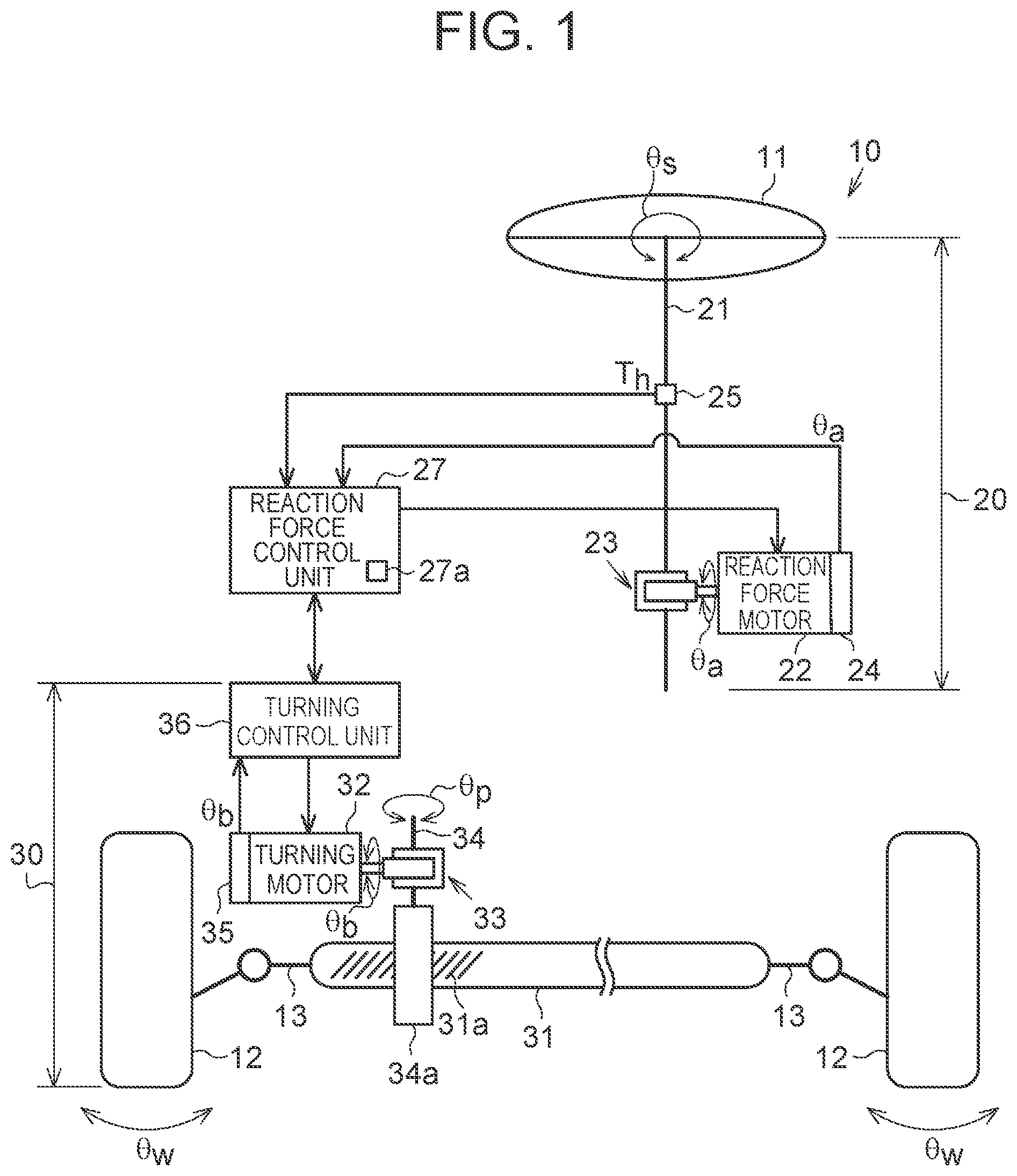 Patent US12157524 Figure 1 – Steering device