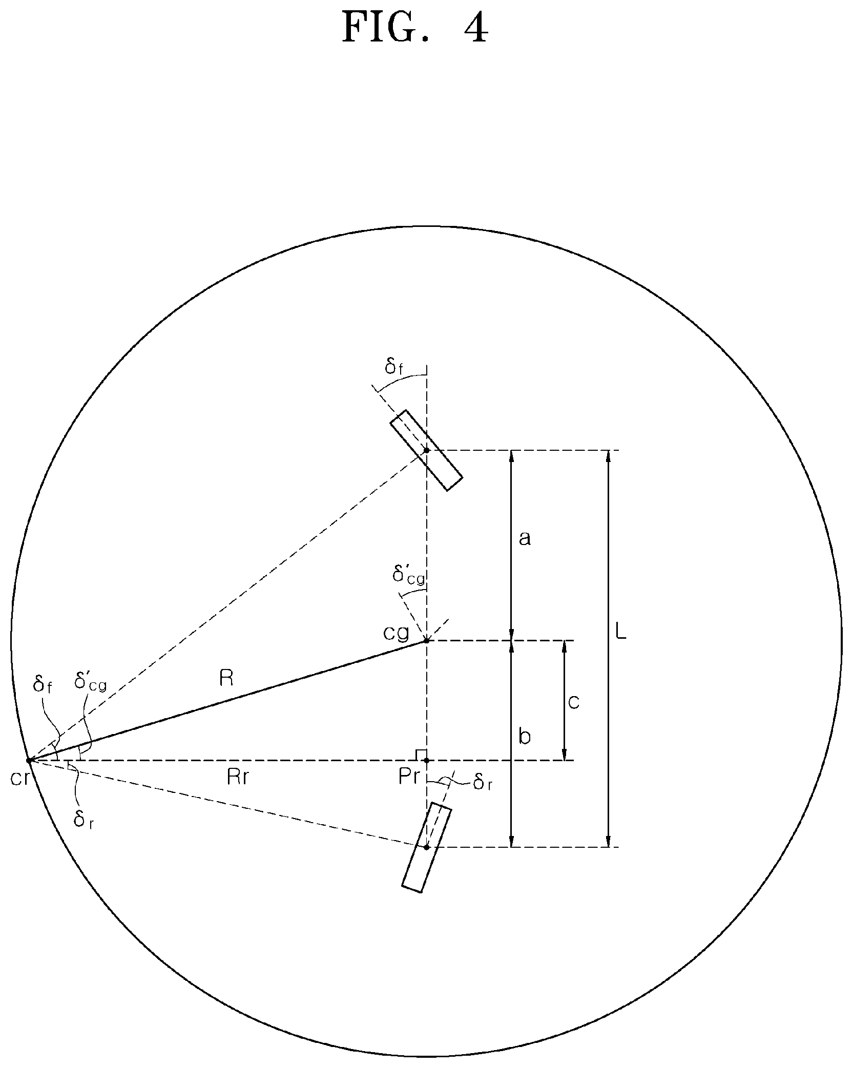 Patent US12157526 Figure 4 – Four-wheel steering control apparatus and method