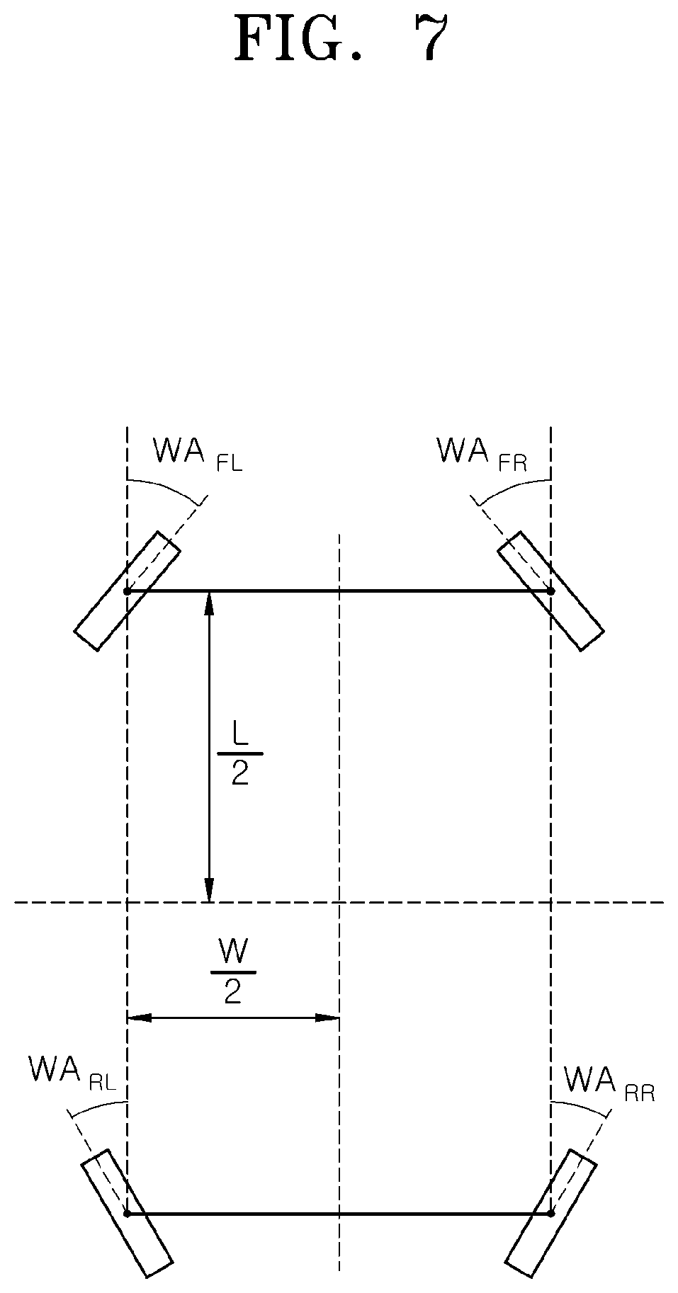 Patent US12157526 Figure 7 – Four-wheel steering control apparatus and method