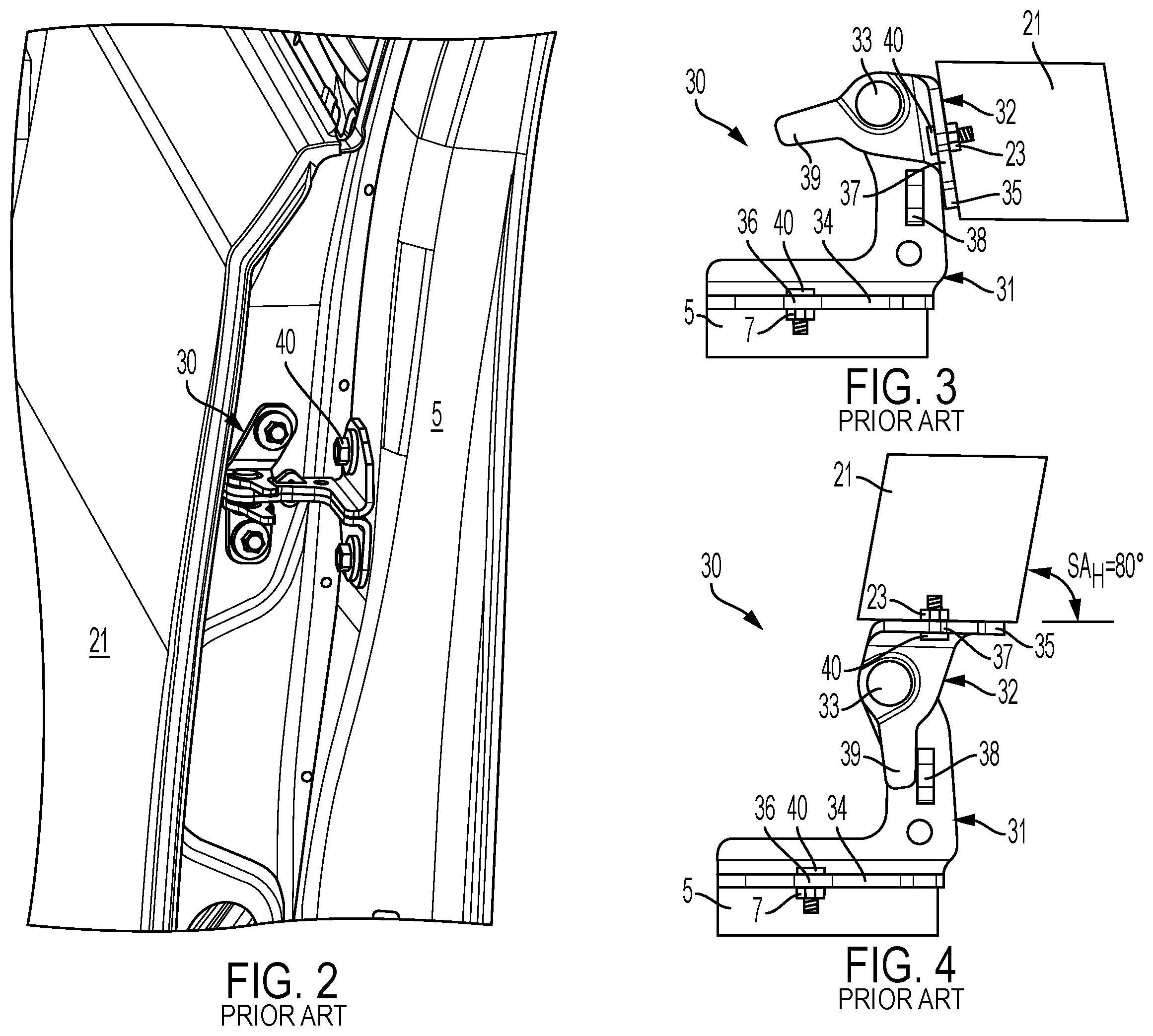 Patent US12157529 Figure 2 – Wheelchair accessible vehicle having a swing door and modification methods therefor