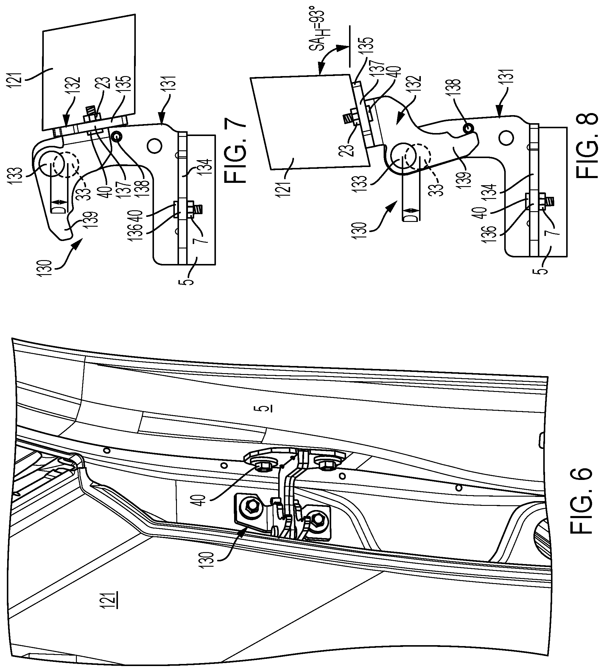 Patent US12157529 Figure 4 – Wheelchair accessible vehicle having a swing door and modification methods therefor