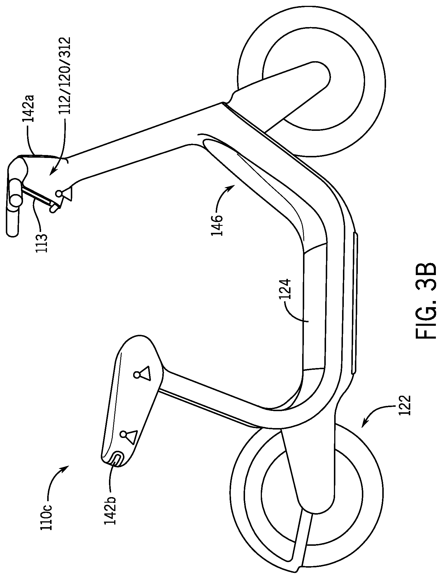 Patent US12157530 Figure 4 – Micromobility transit vehicle lock-to mechanism systems and methods