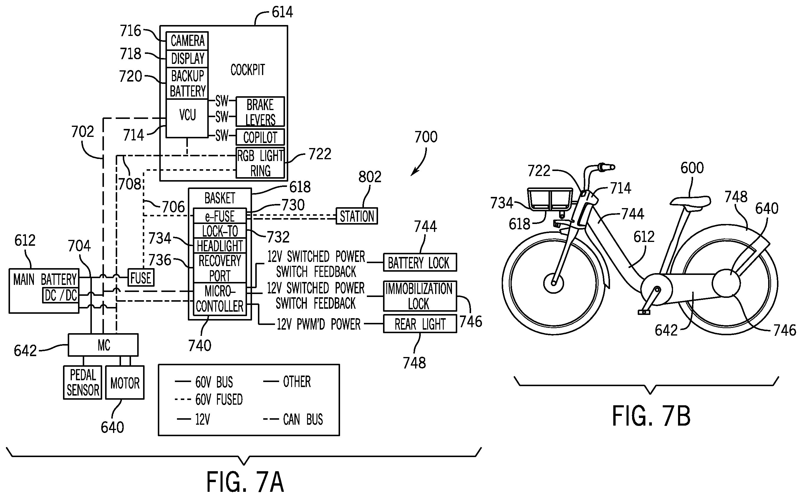 Patent US12157530 Figure 12 – Micromobility transit vehicle lock-to mechanism systems and methods