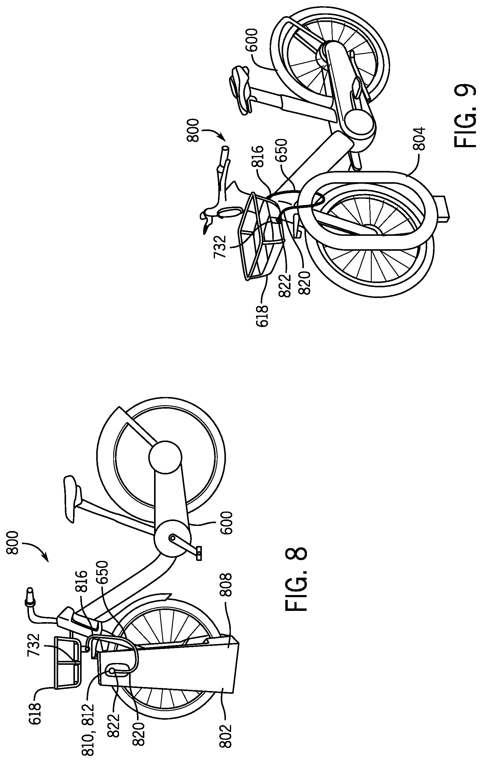 Patent US12157530 Figure 13 – Micromobility transit vehicle lock-to mechanism systems and methods