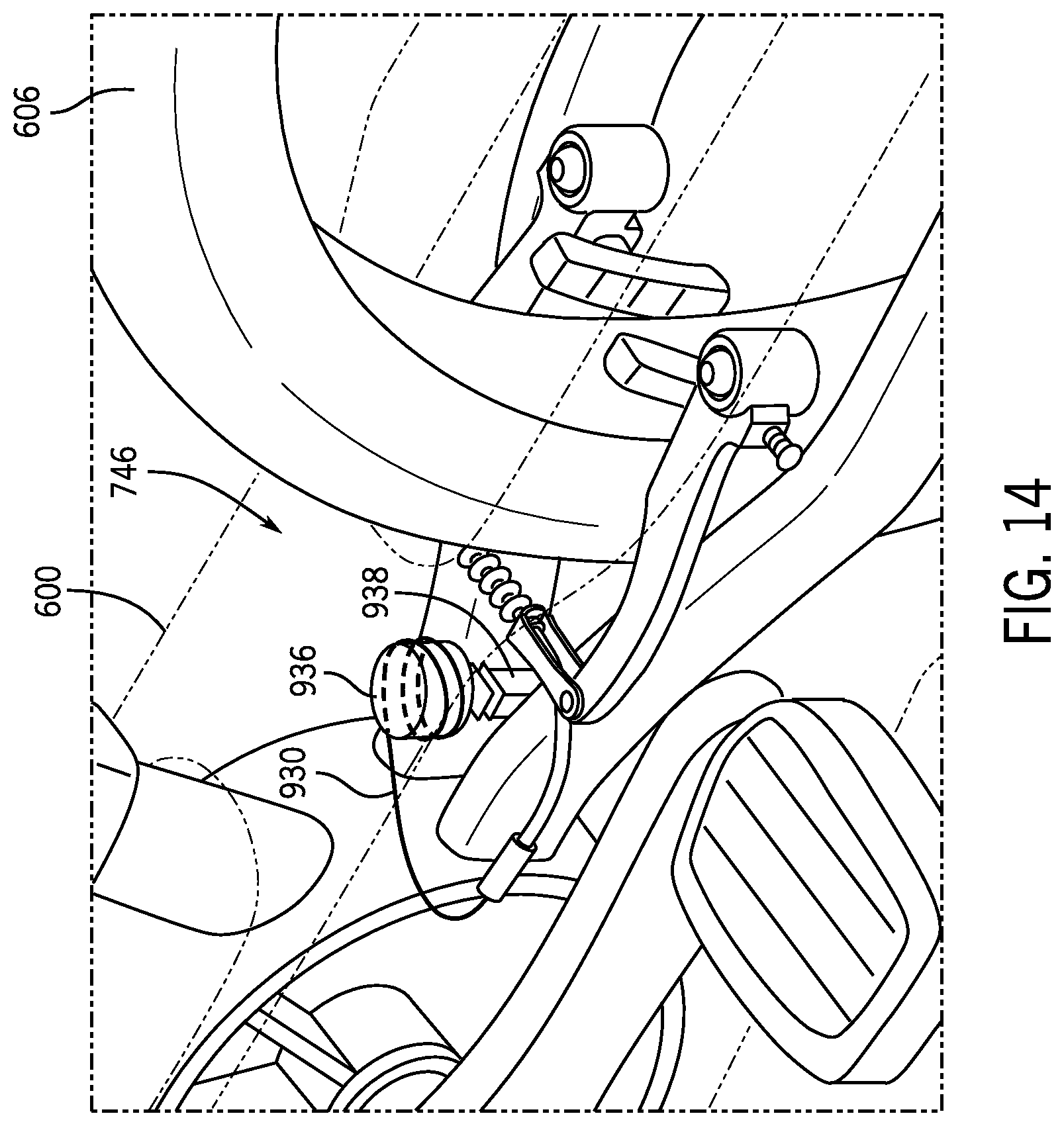 Patent US12157530 Figure 17 – Micromobility transit vehicle lock-to mechanism systems and methods