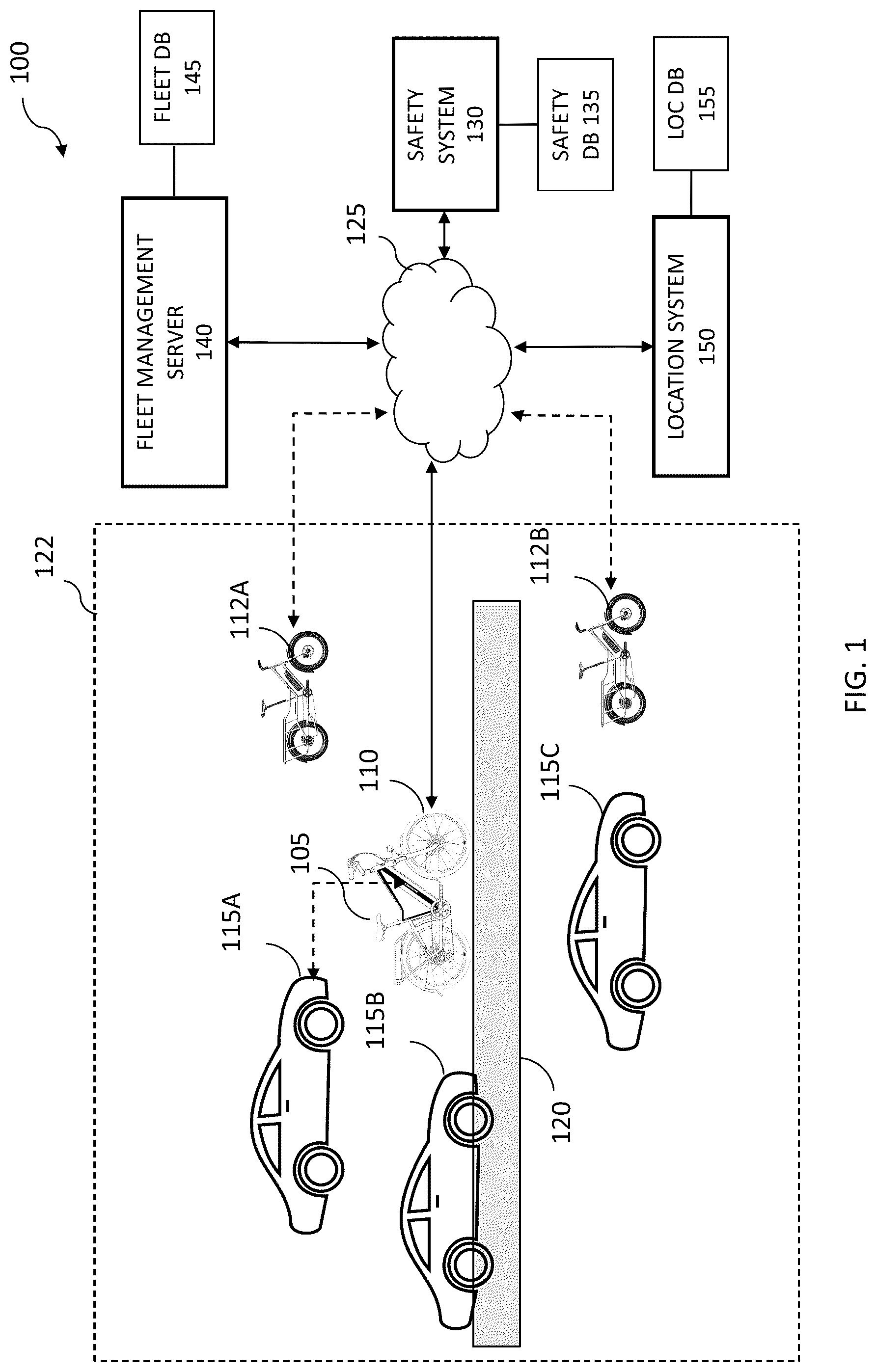 Patent US12157532 Figure 1 – Controlling operations of an electric bicycle