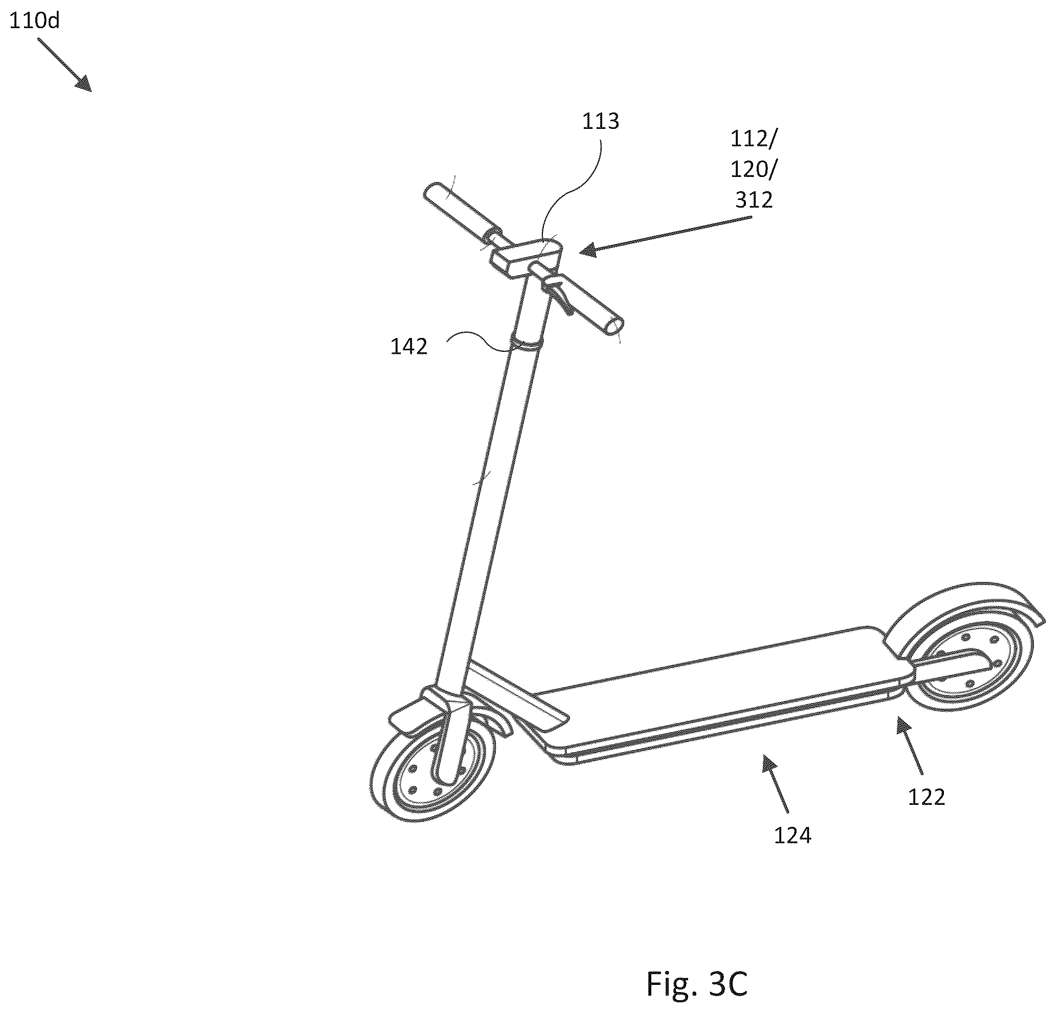 Patent US12157533 Figure 5 – Micro-mobility fleet vehicle cockpit assembly systems and methods