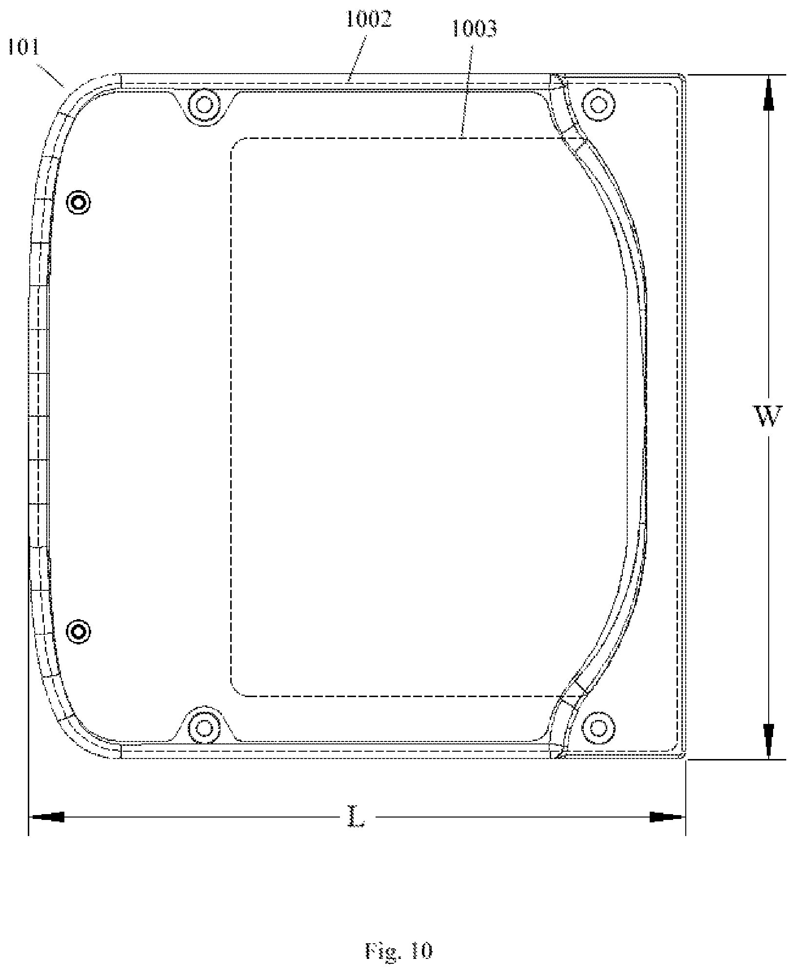 Patent US12157534 Figure 9 – Cushioned footpad with reinforcing support structure
